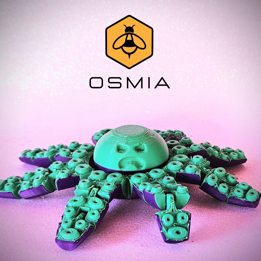 Osmia Flexible Angry Happy Octopus Spinning Toy