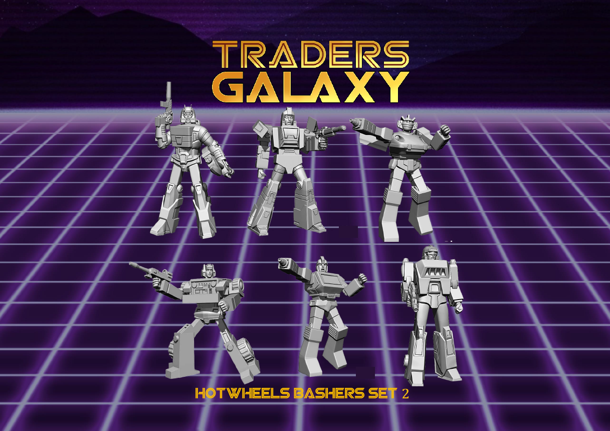 Retro Robots - Hotwheels Bashers Set 2