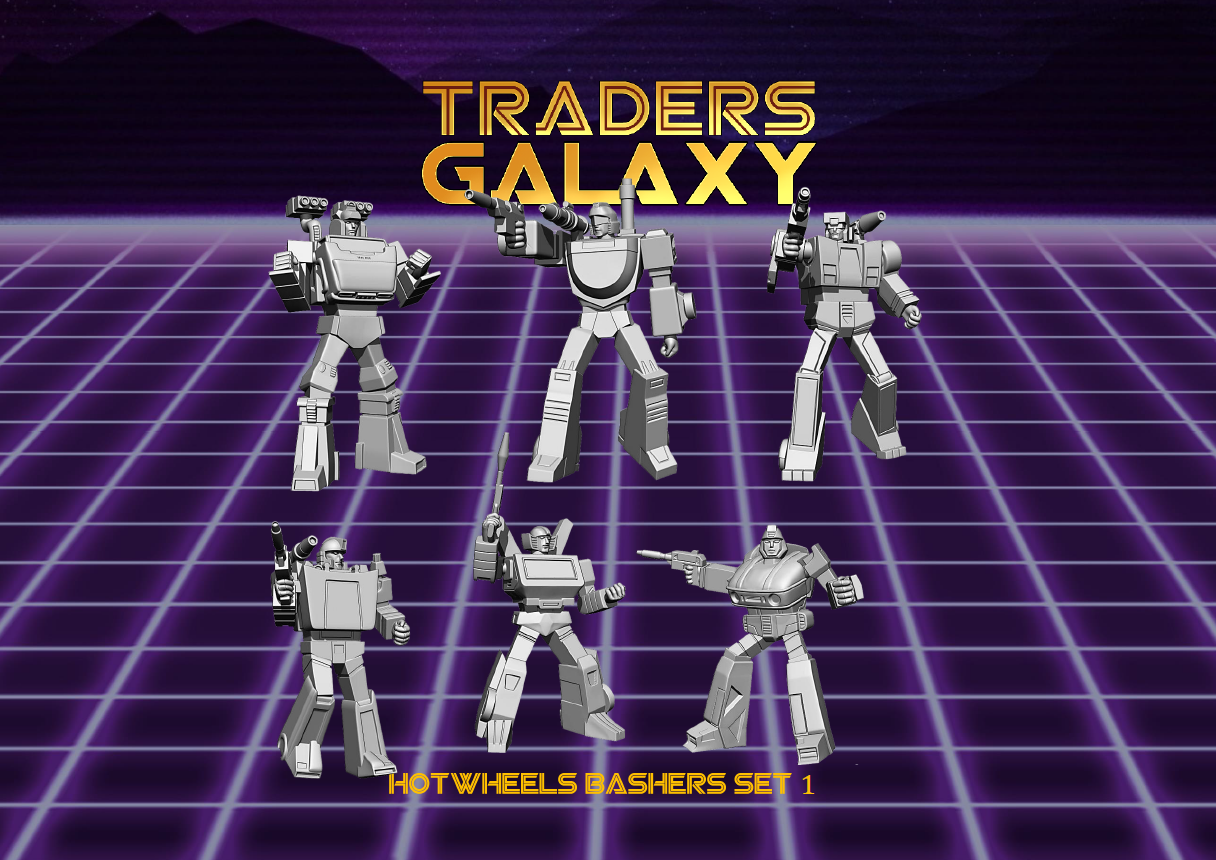 Retro Robots - Hotwheel's Bashers Set 1