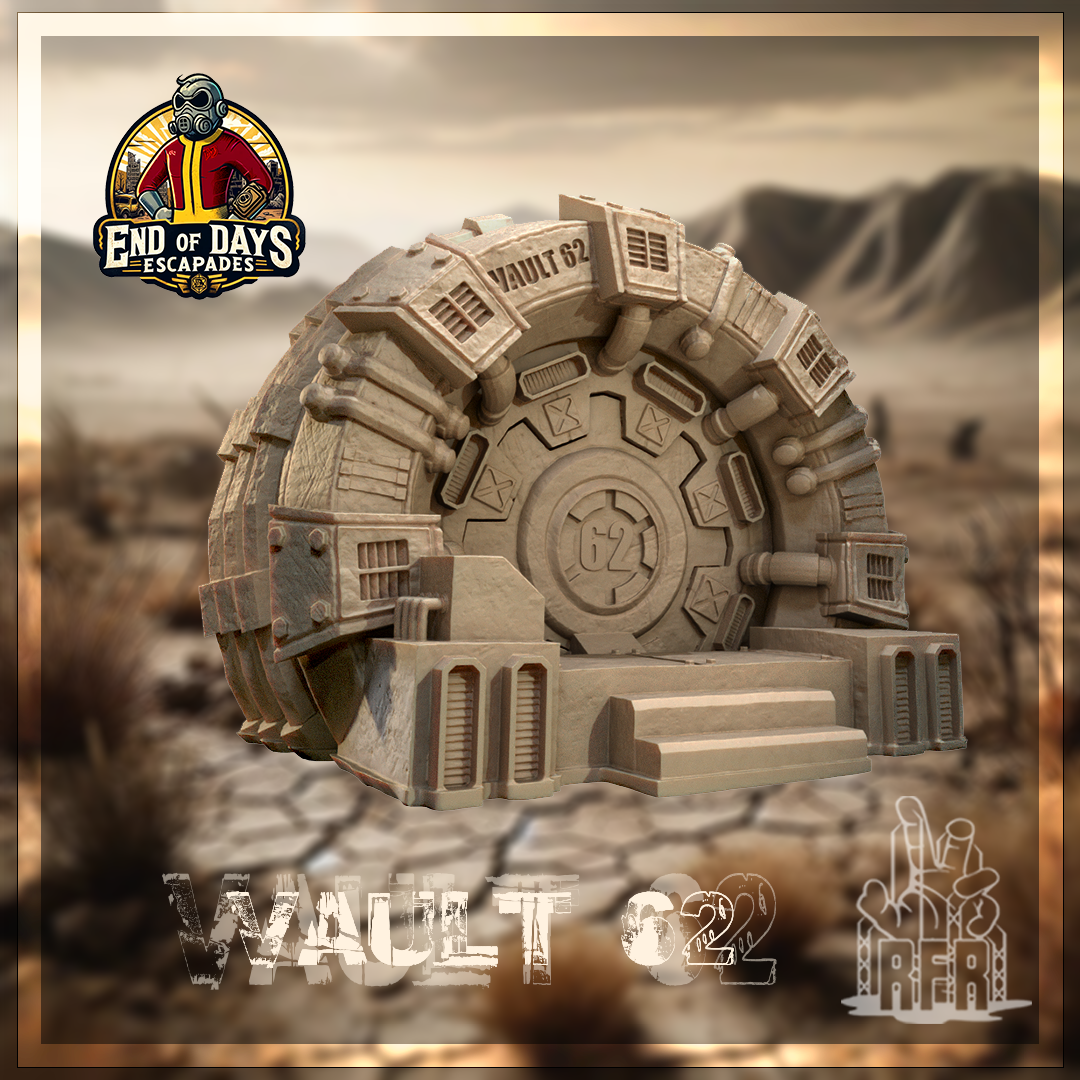 Vault 62 - Tabletop scatter miniature (Pre-Supported)