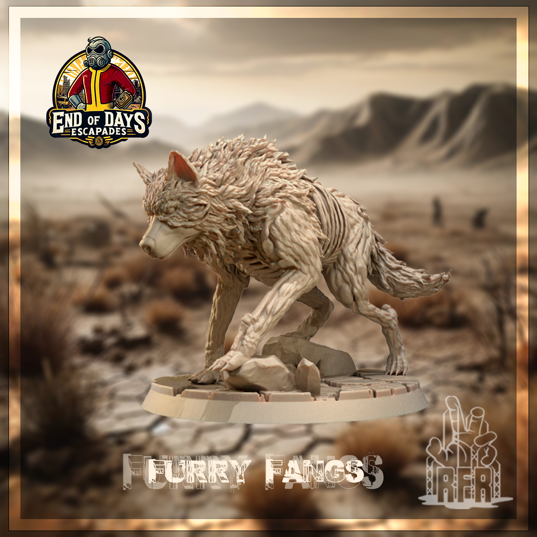 Furry Fangs - Tabletop miniature (Pre-Supported)