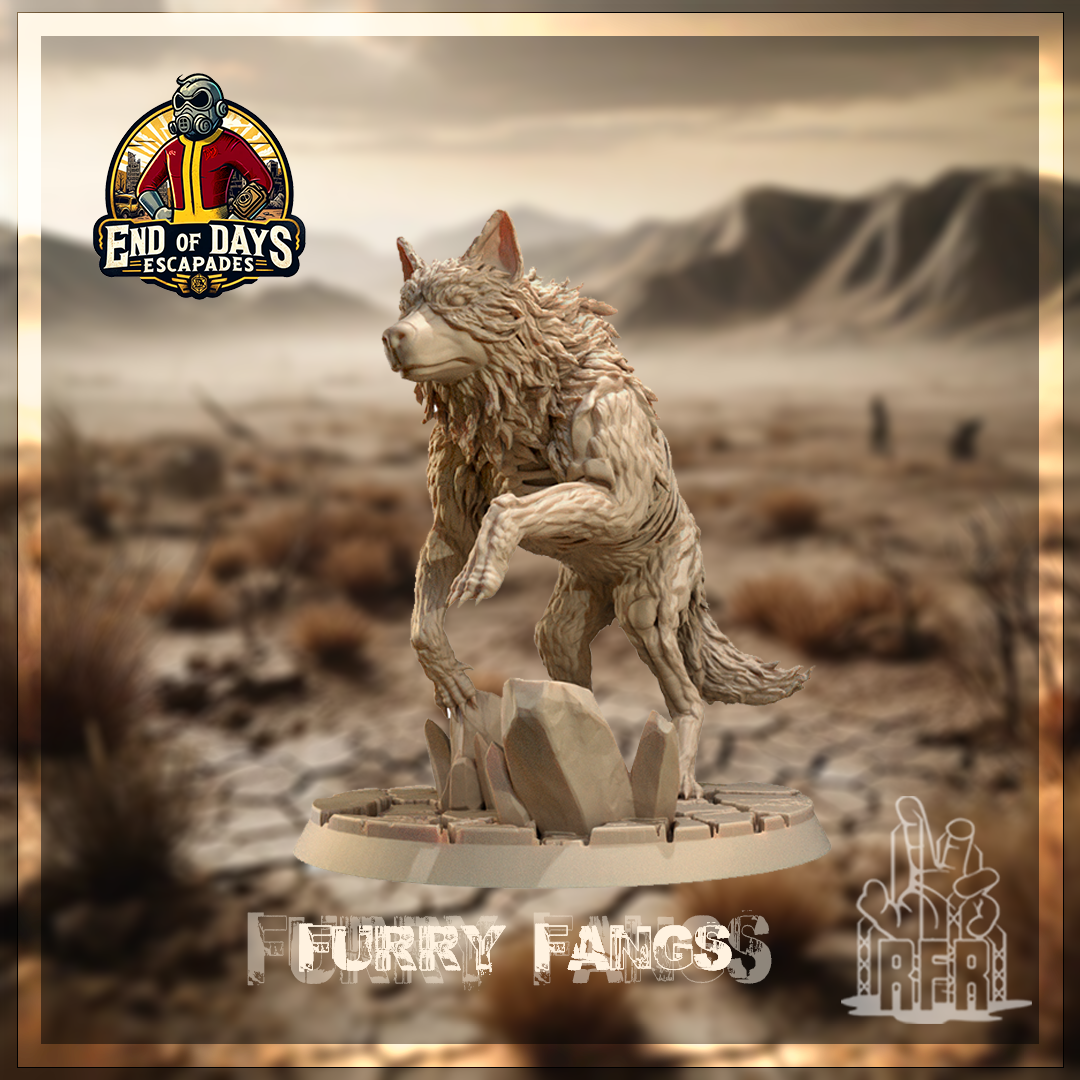 Furry Fangs - Tabletop miniature (Pre-Supported)