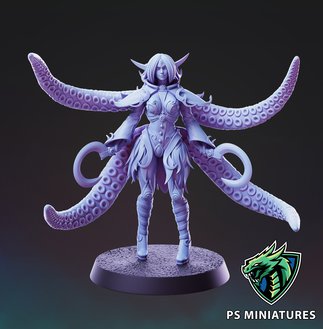 Elf Eldritch Cultist - Pose 1 + Pinups