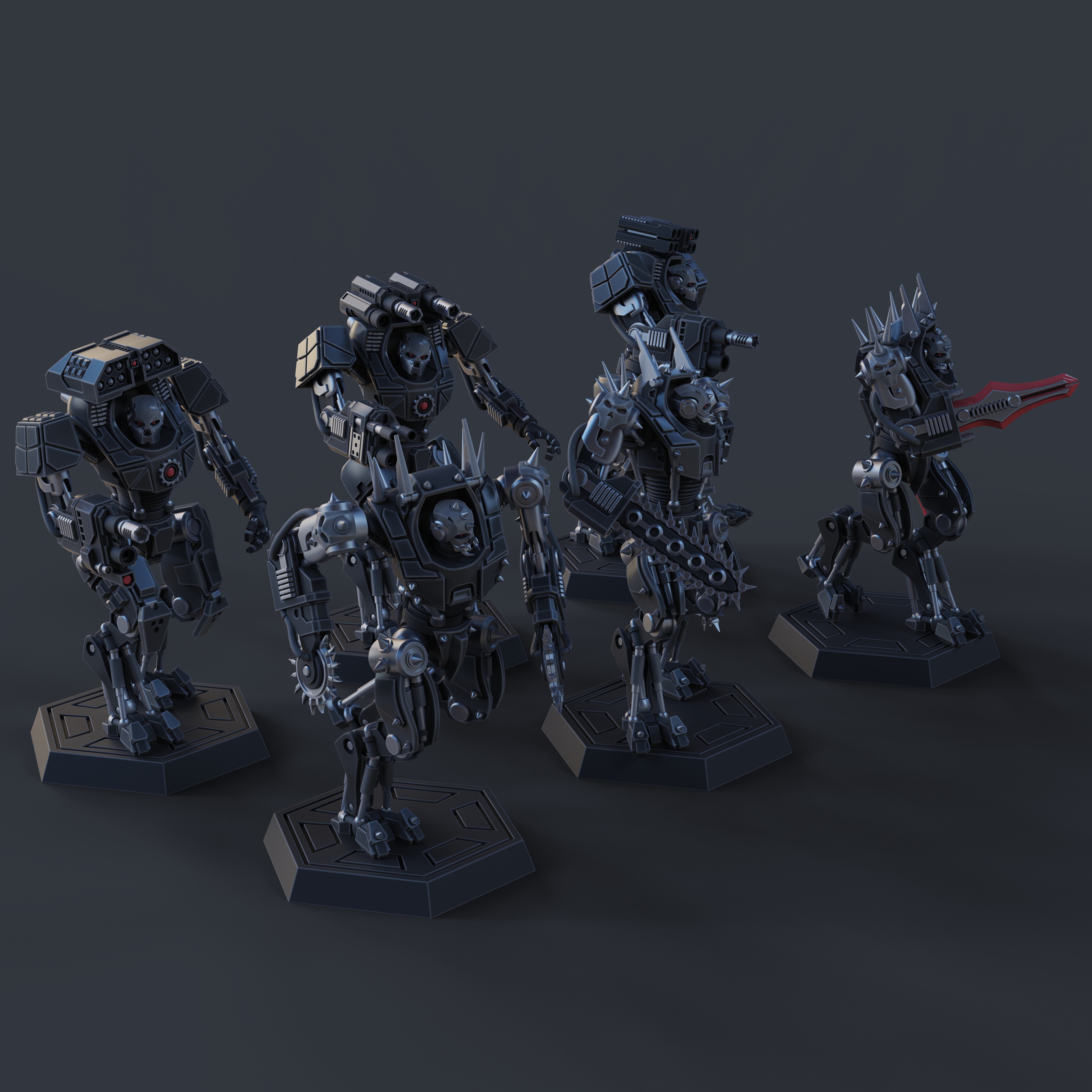 Syntharii Kill Bots (6 Modular Models)