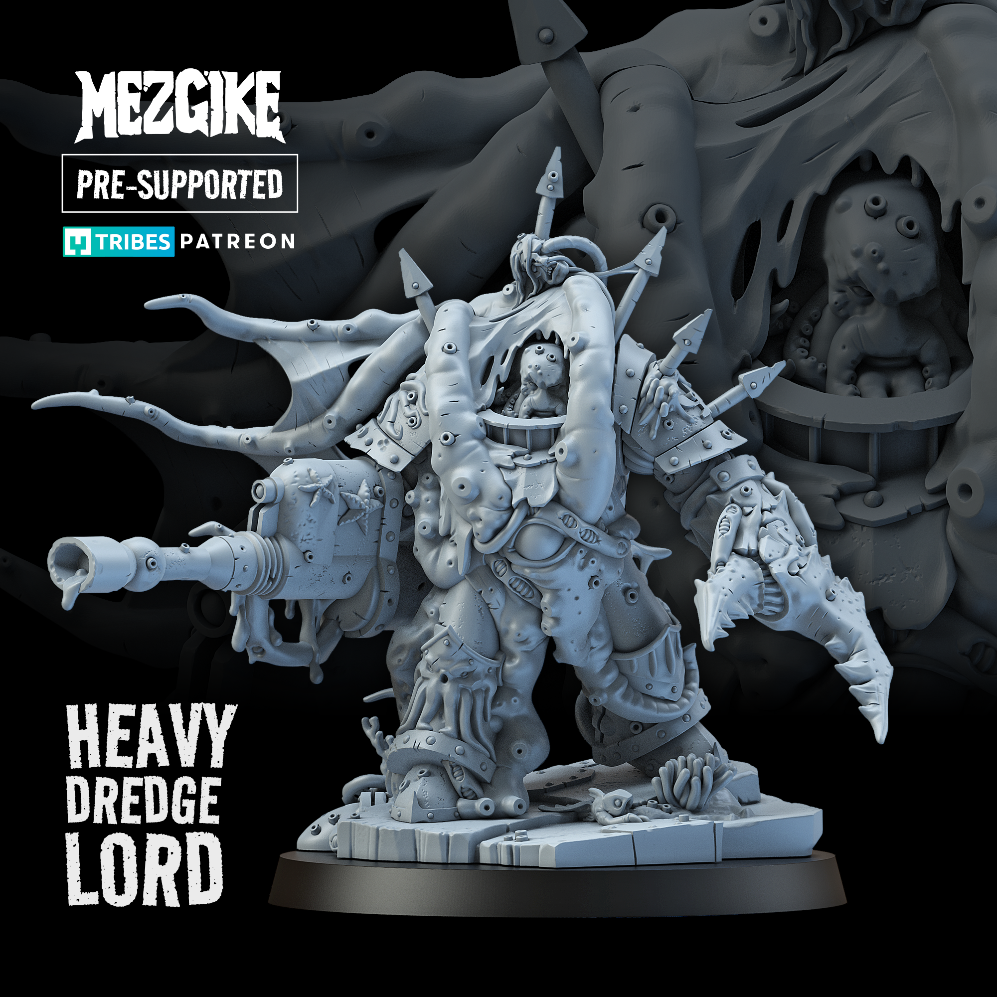 Heavy dredge lord, multipart set (pre-supported)