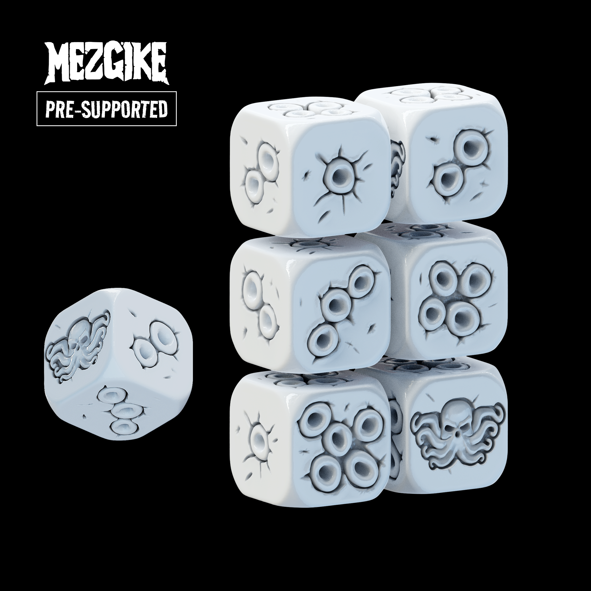 Dredge D6 dice (pre-supported)