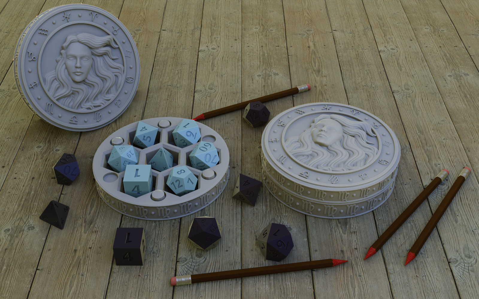Hera'stone Virgo dice Holder