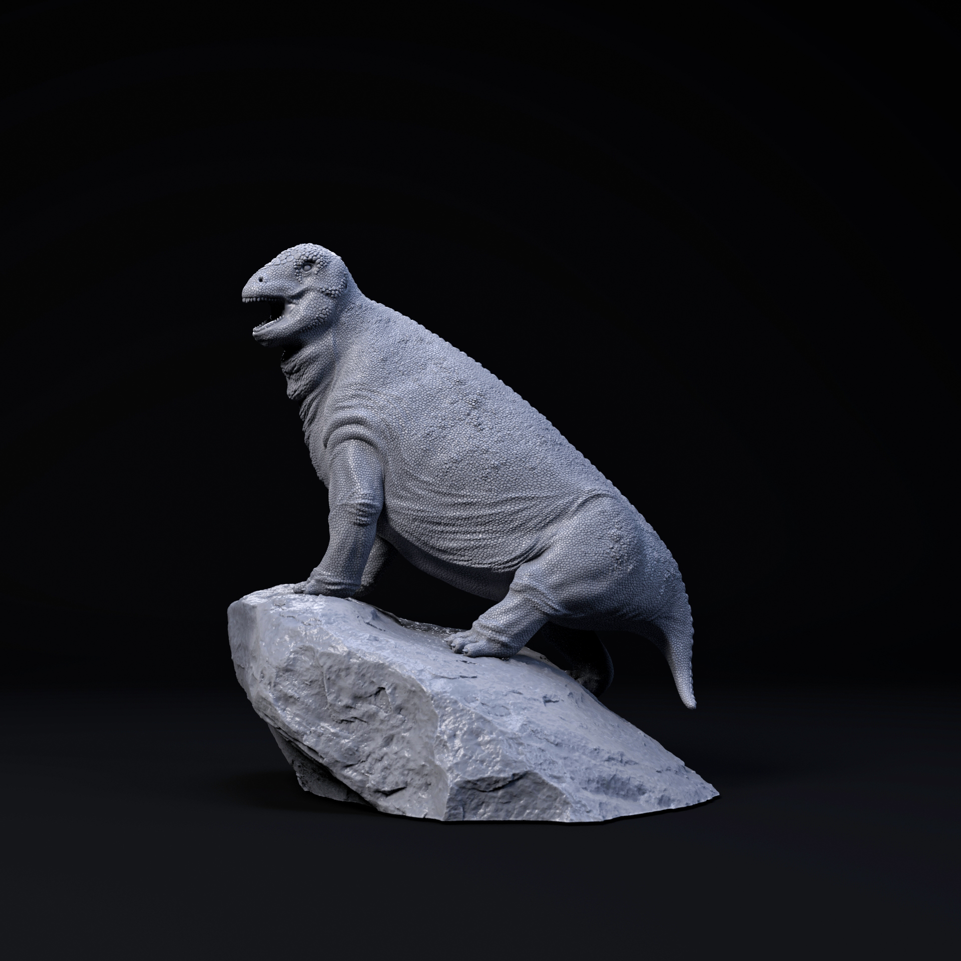 Moschops calling 1-35 scale pre-supported FREE model