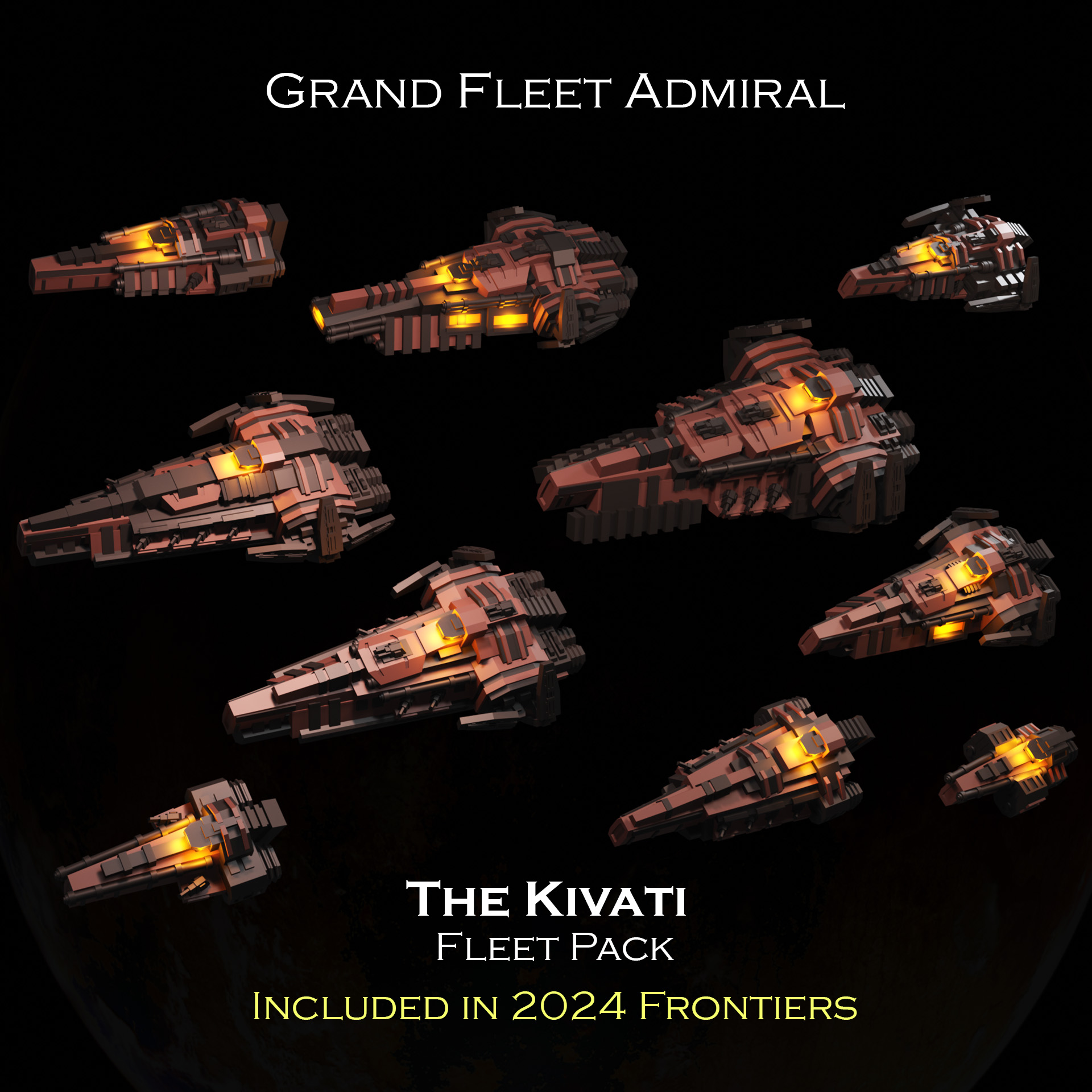 SCI-FI Ships Fleet Pack - The Kivati - Presupported