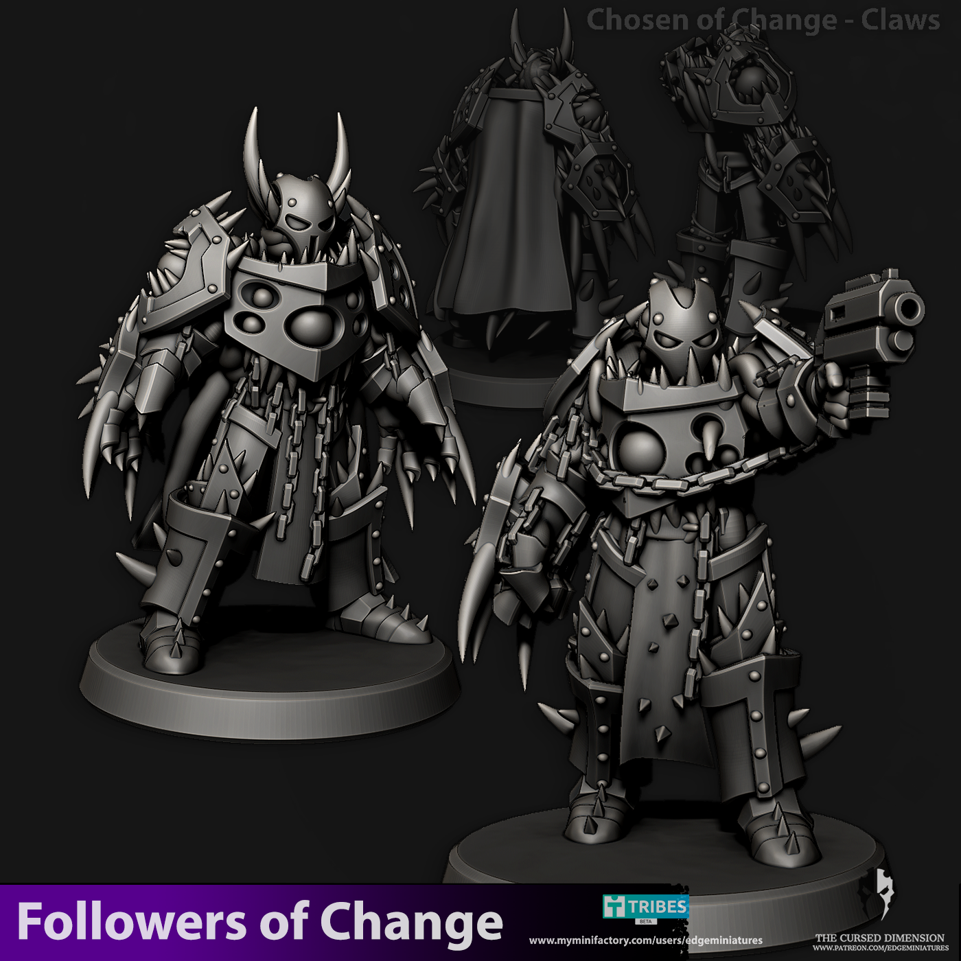 Clawed Chosen - Followers of Change - 28mm