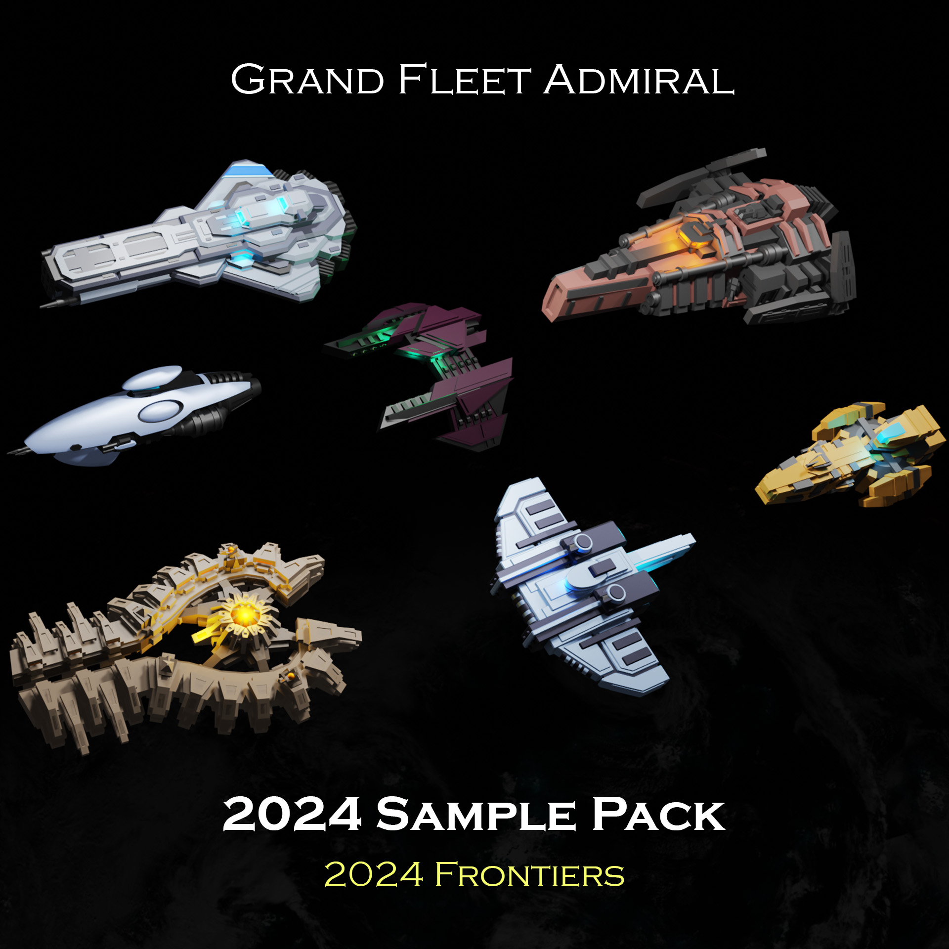 SCI-FI Ships Sample Pack - 2024 Sample Pack - Presupported