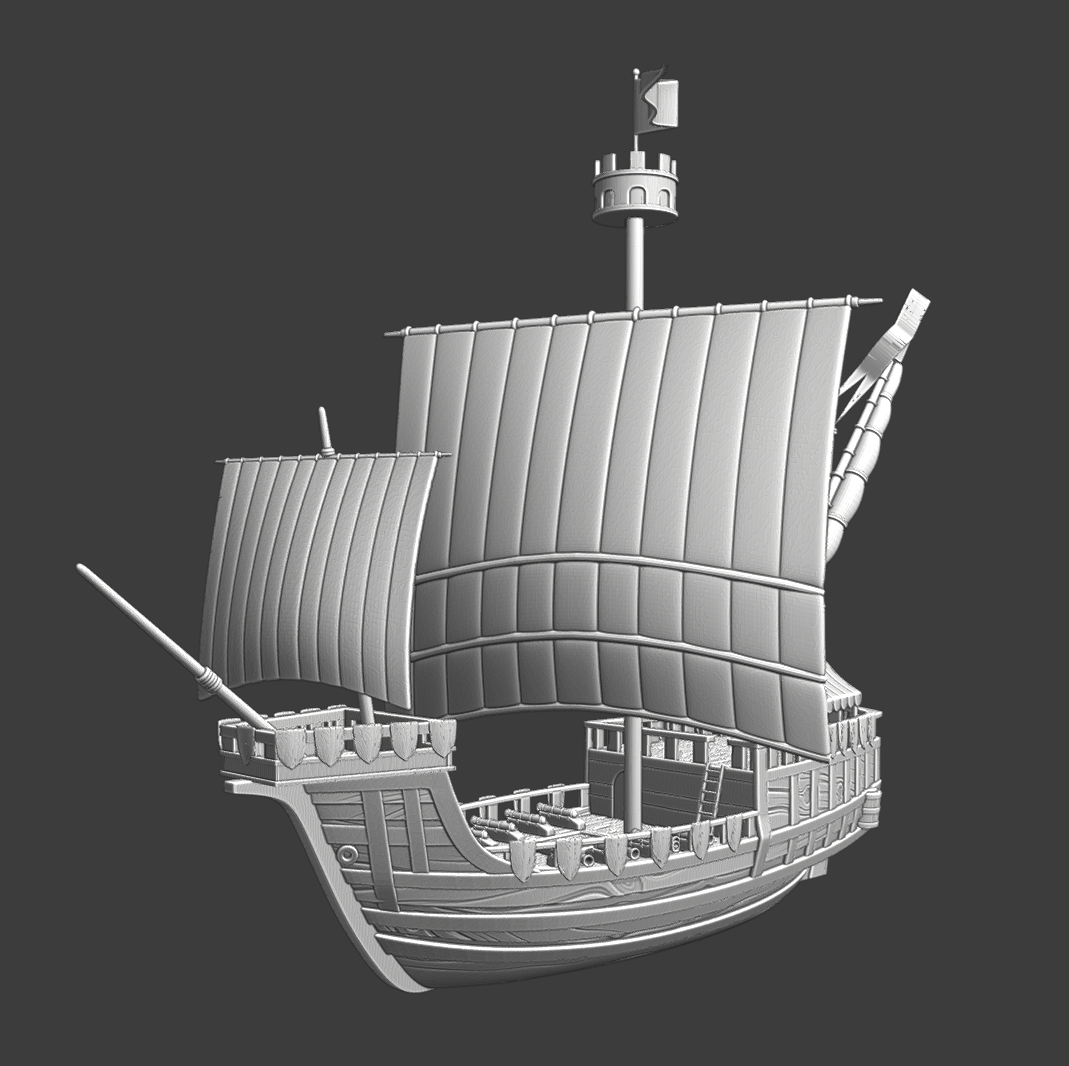 Medieval Earls Warship - wargaming model