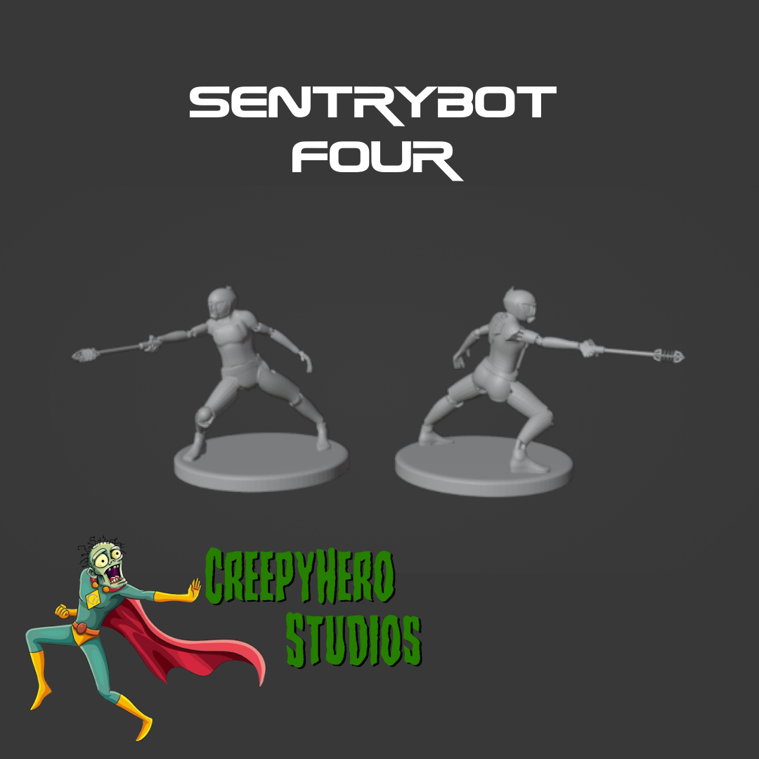 SciFi Sentrybot Four Miniature