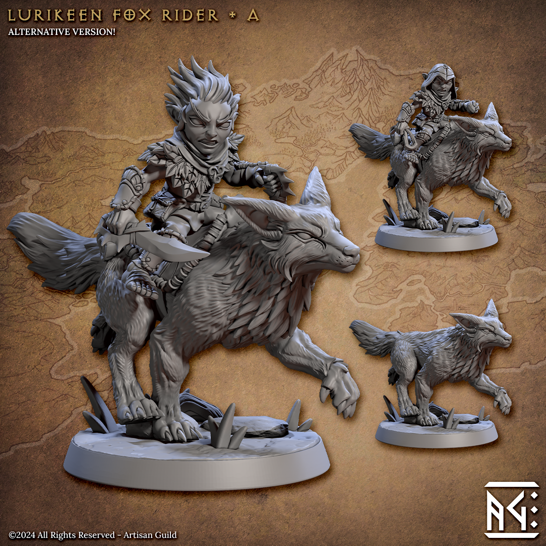 Mystic Fox Rider - A (Deeproot Lurikeens)