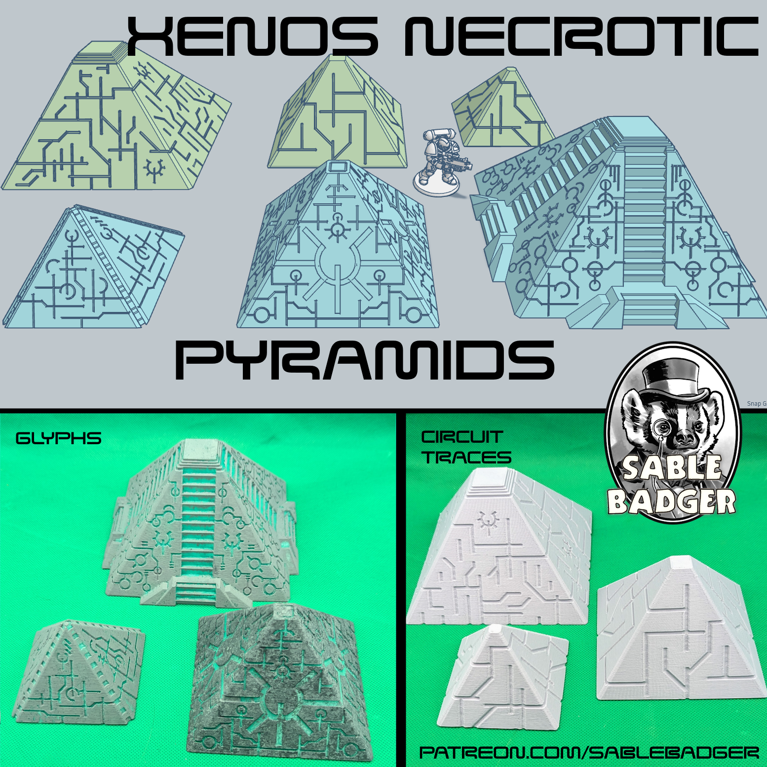 Xenos Necrotic - Mysterious Alien Pyramid terrain