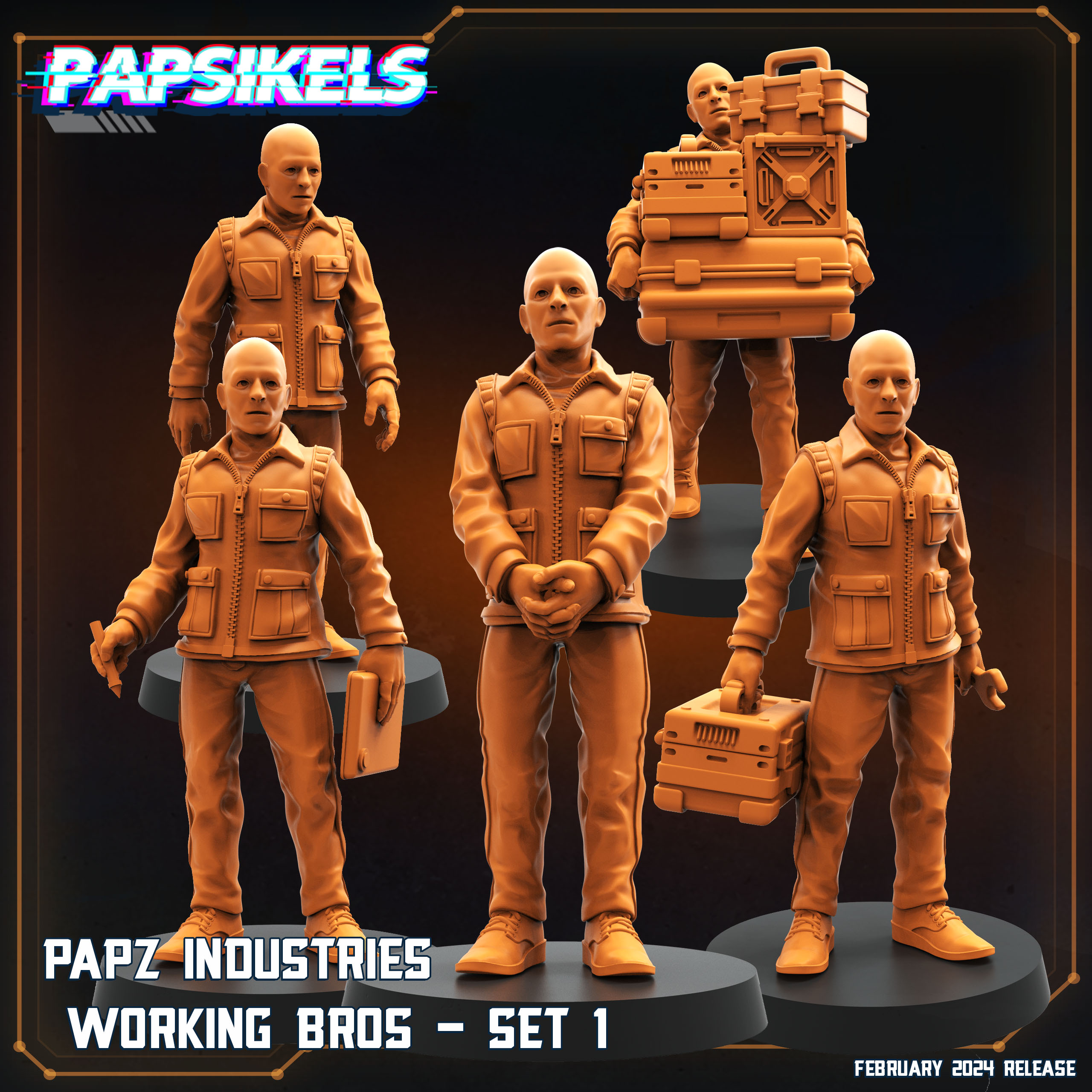 PAPZ INDUSTRIES WORKING BROS SET 1