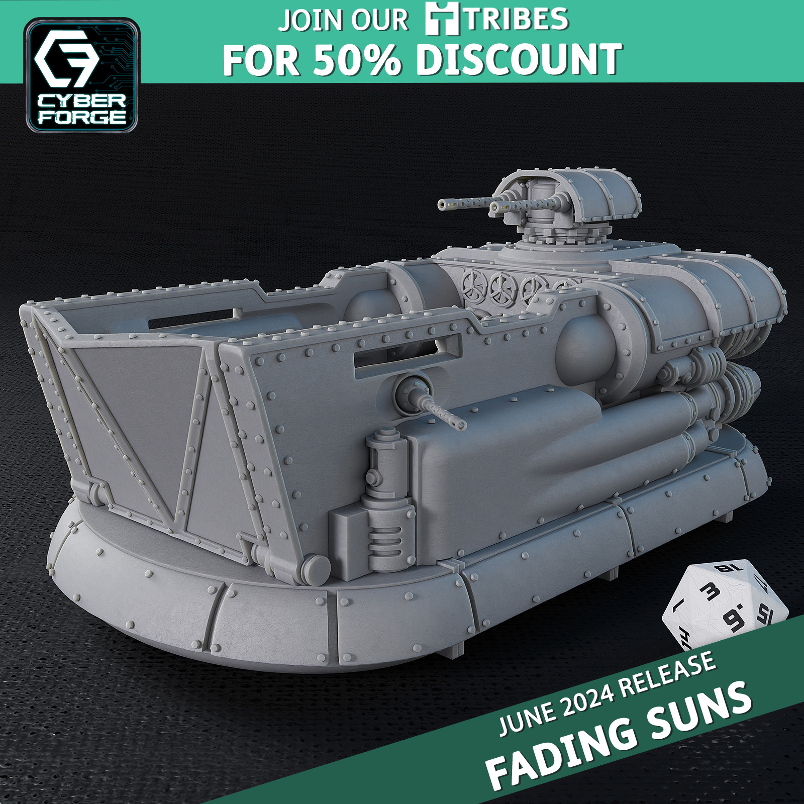 DDR Duneworm - Fading Suns - Cyber Forge Miniatures June 2024