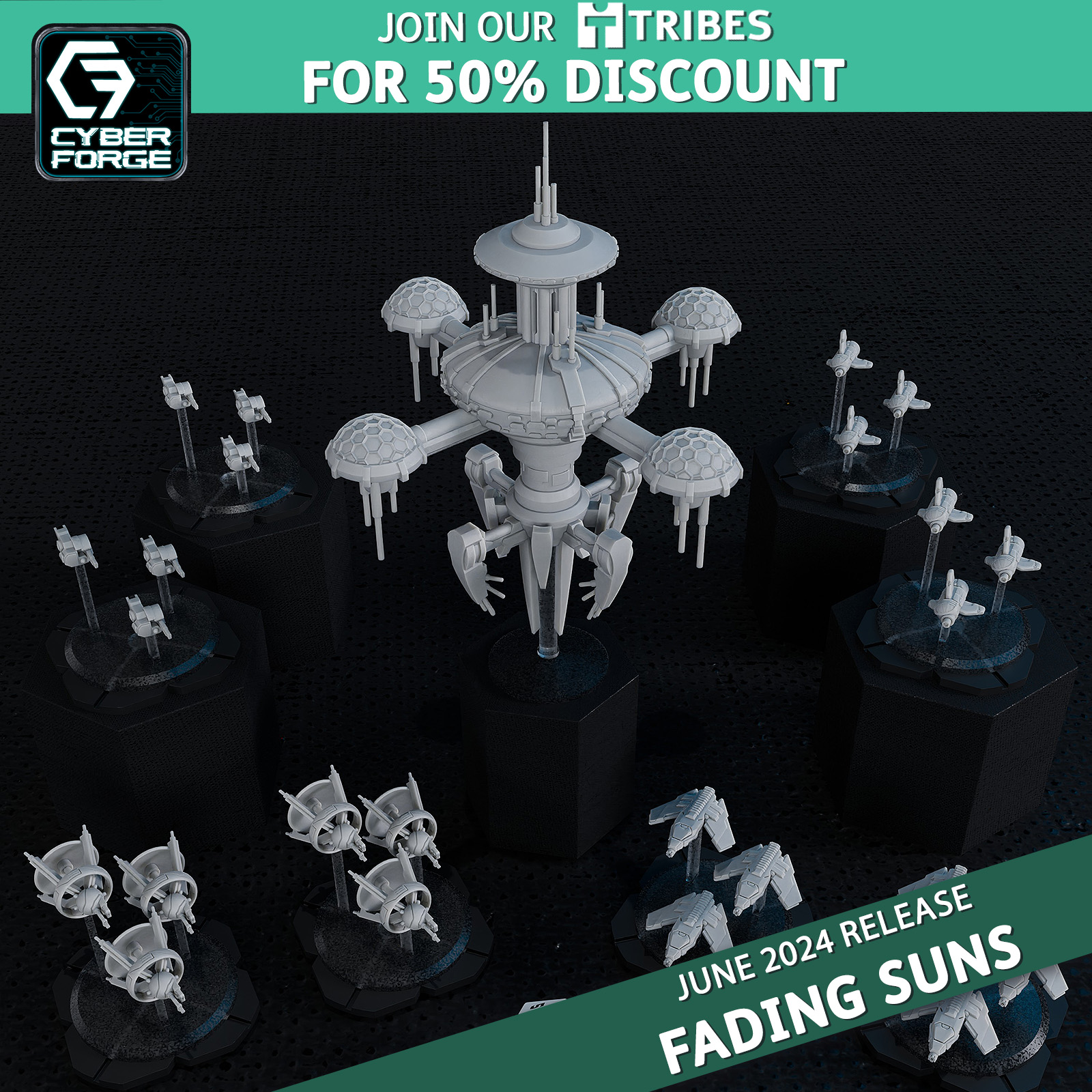 Hyperfornt - Fading Suns - Cyber Forge Miniatures June 2024