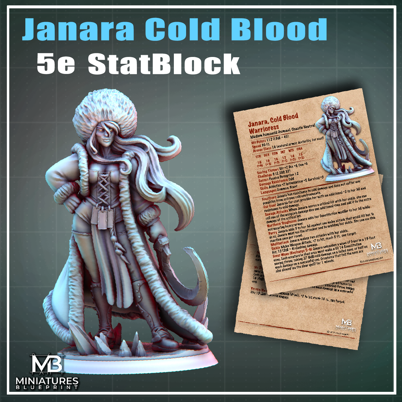 PDF - Janara Cold Blood 5e Statblock