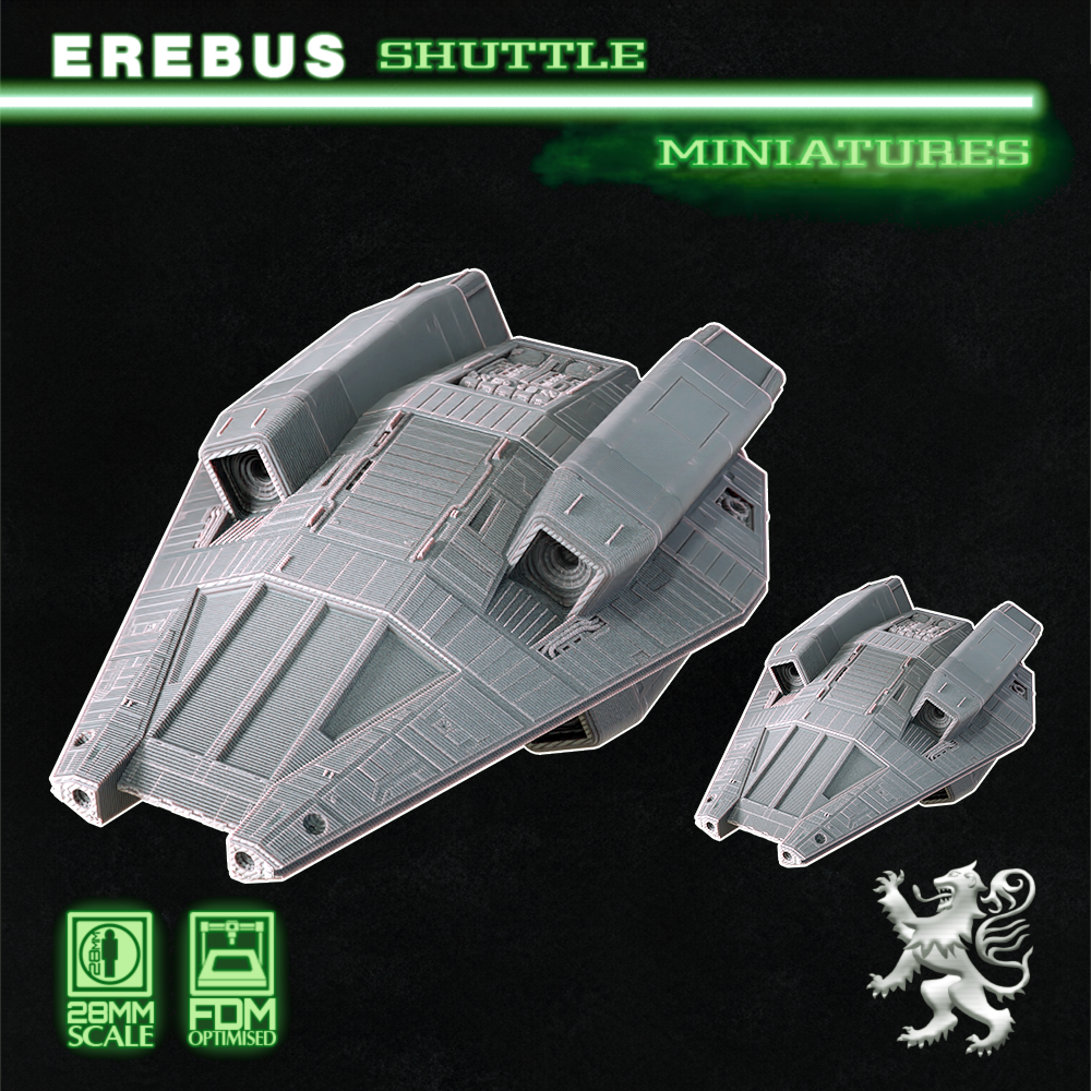 Erebus Shuttle 1:270 and Tactical Miniatures