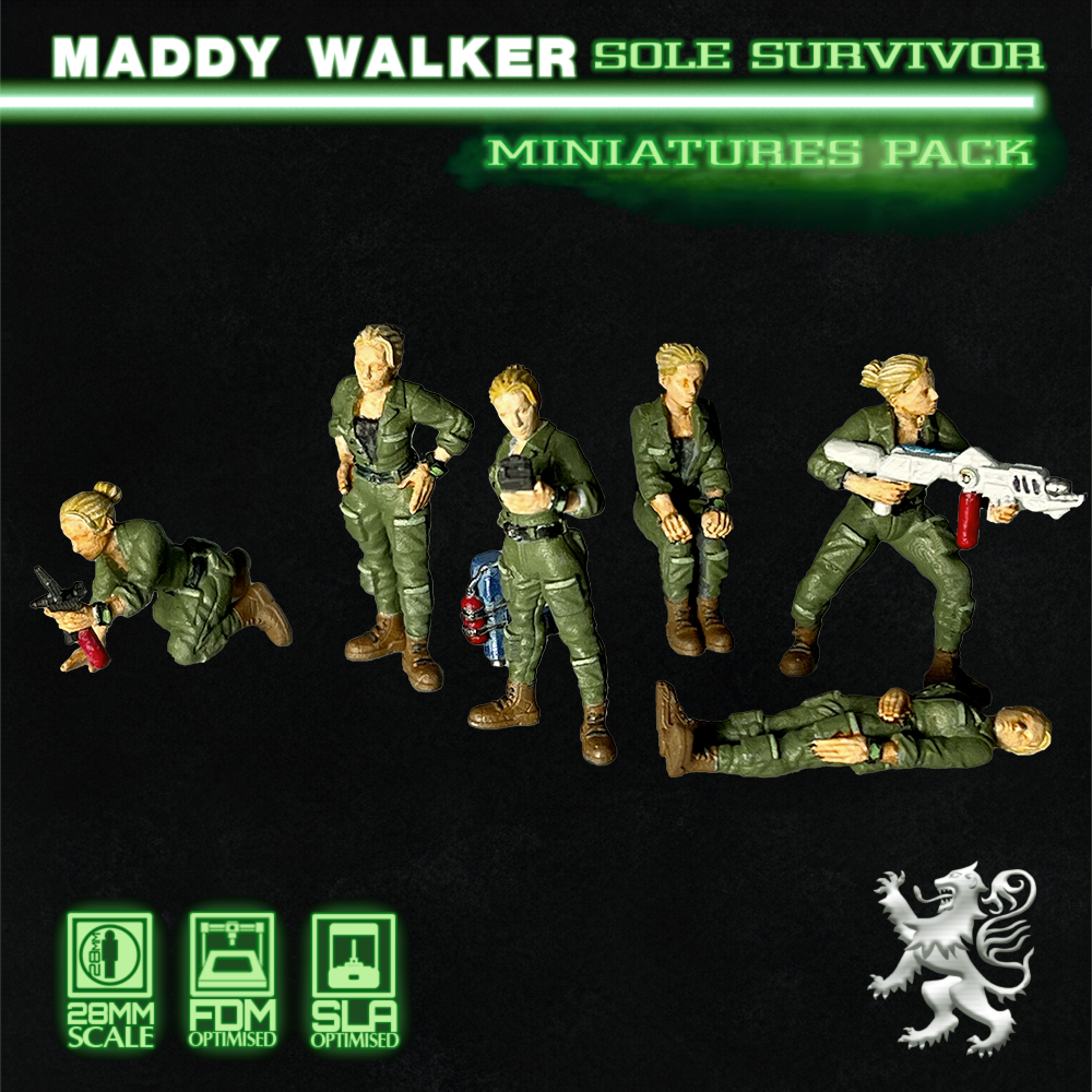 Maddy Walker Sole Survivor Miniatures Pack