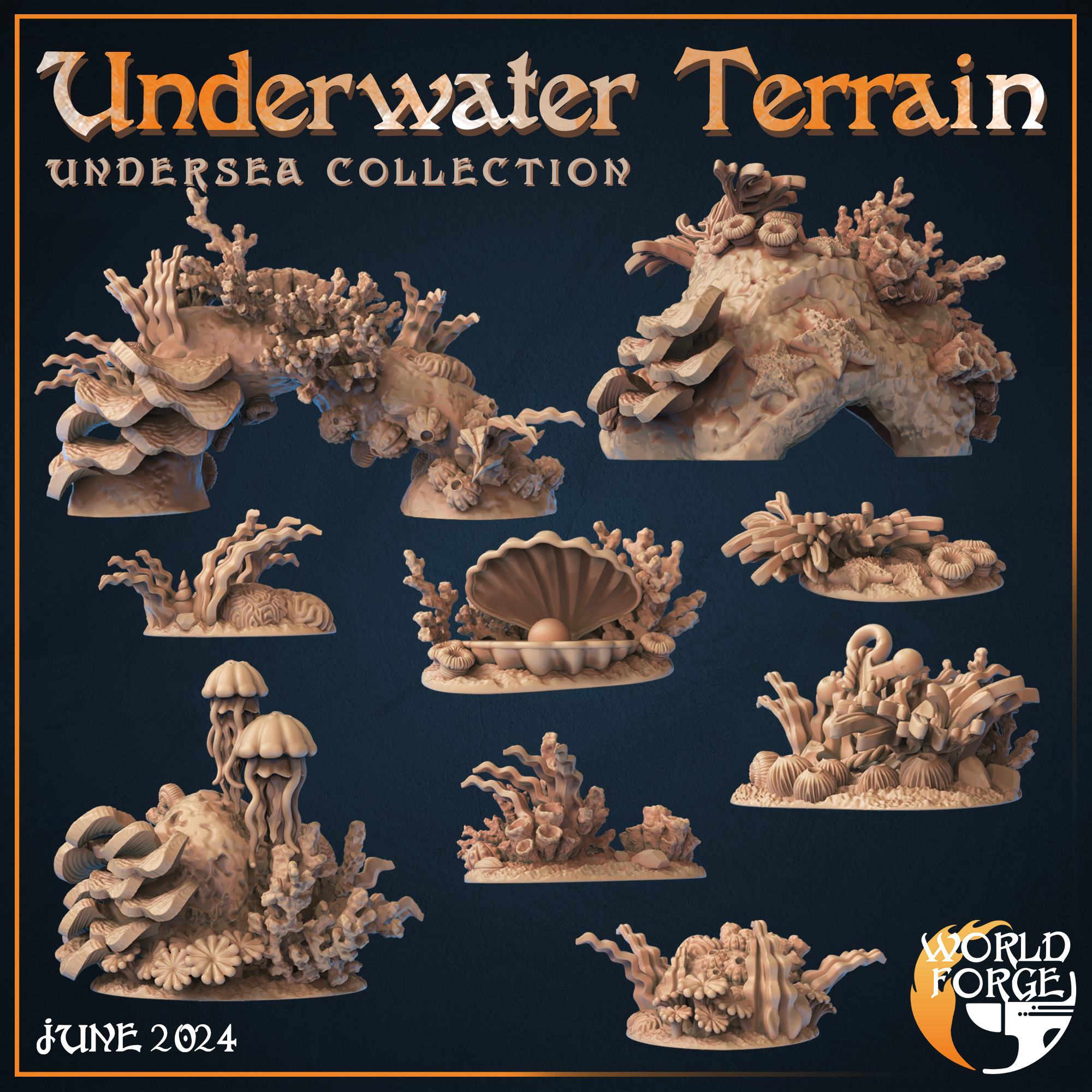 Underwater Terrain x9