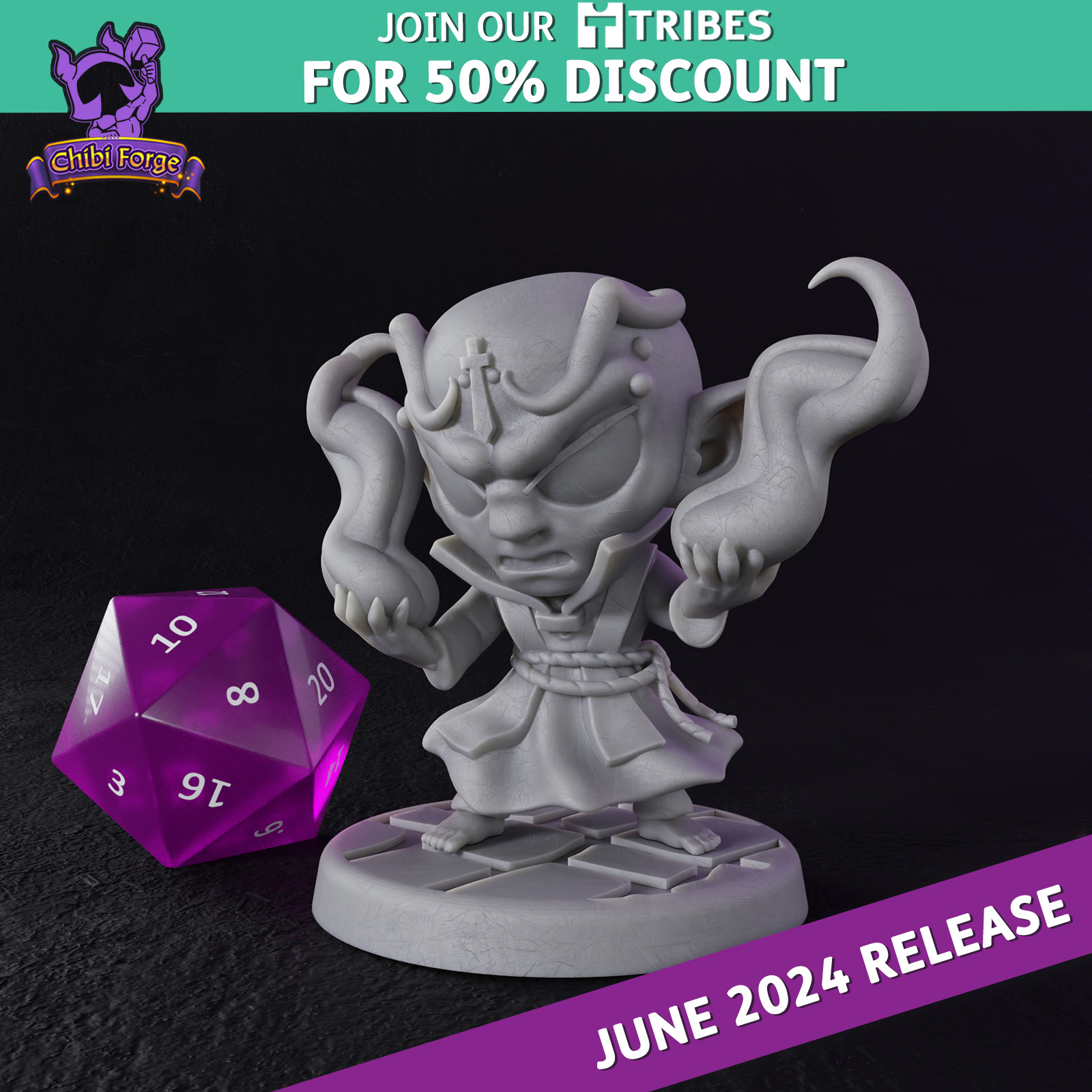 Cultist with Flames - Chibi Forge