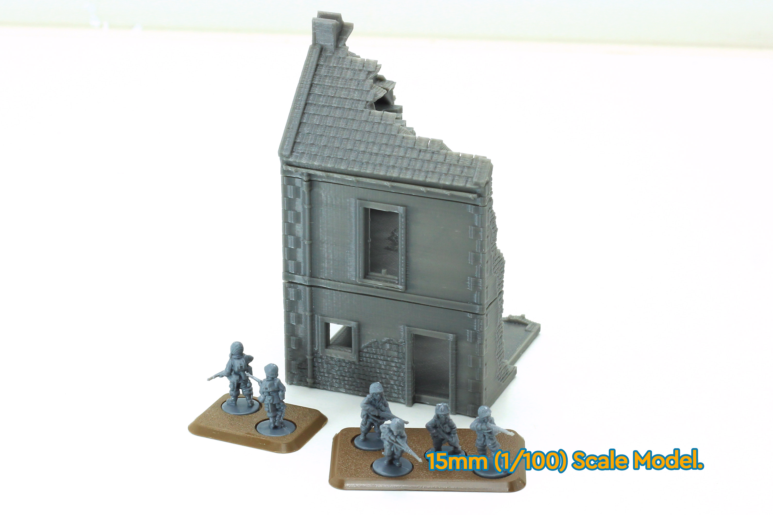 Normandy French Village House DS-T6 Destroyed and Intact