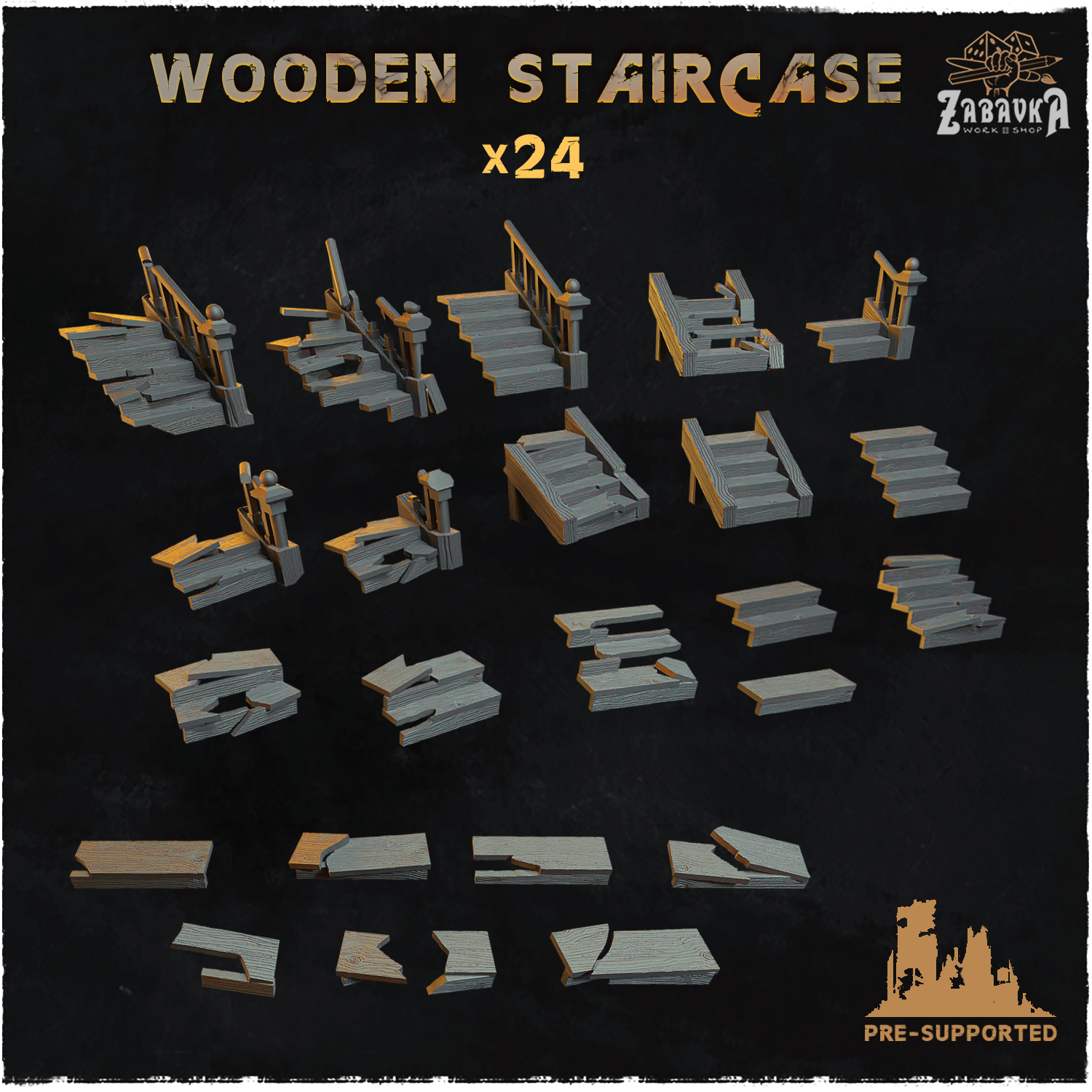 Wooden Staircase - Basing Bits 2.0
