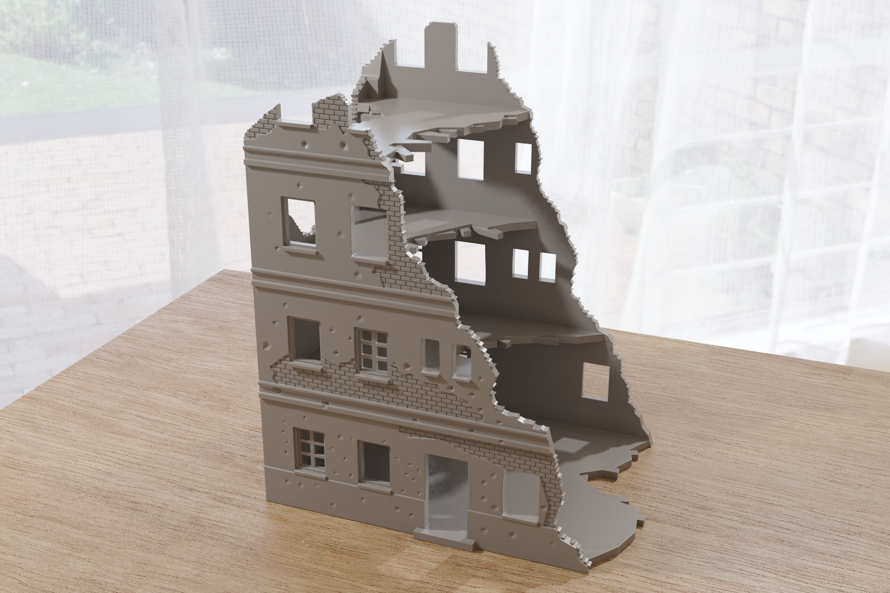 Stalingrad Ruined House MST1 Wargaming Terrain