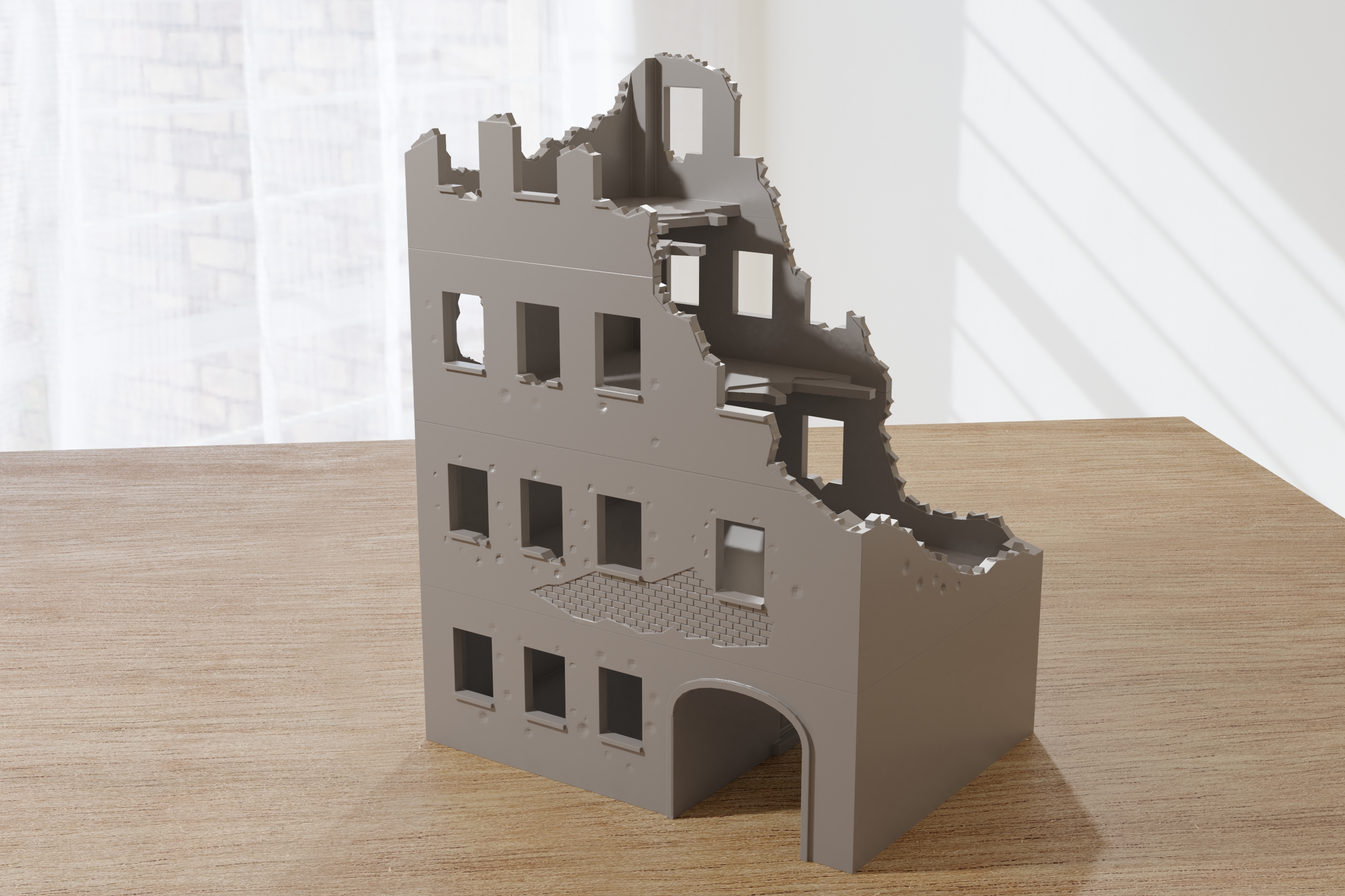 Stalingrad Ruined House MST2 Wargaming Terrain