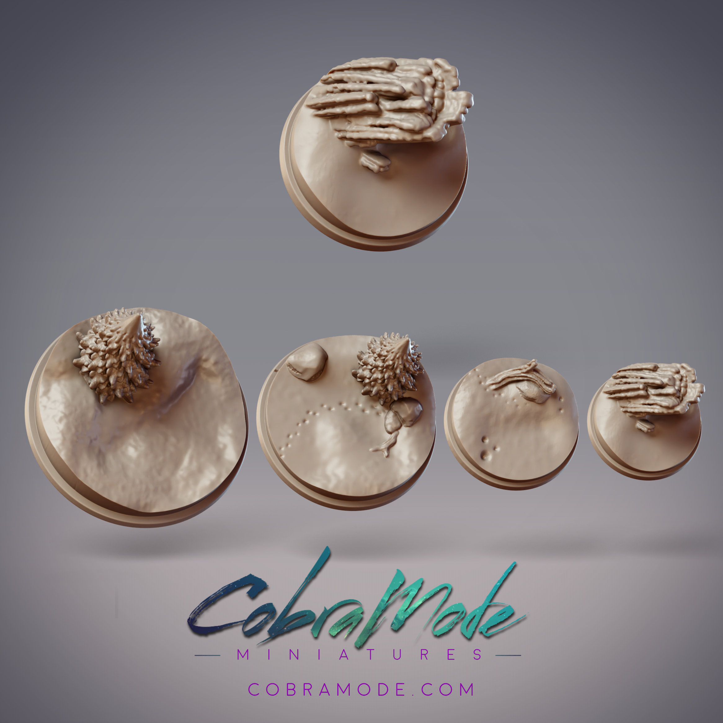 Snowy Wood Base Pack (4pcs)