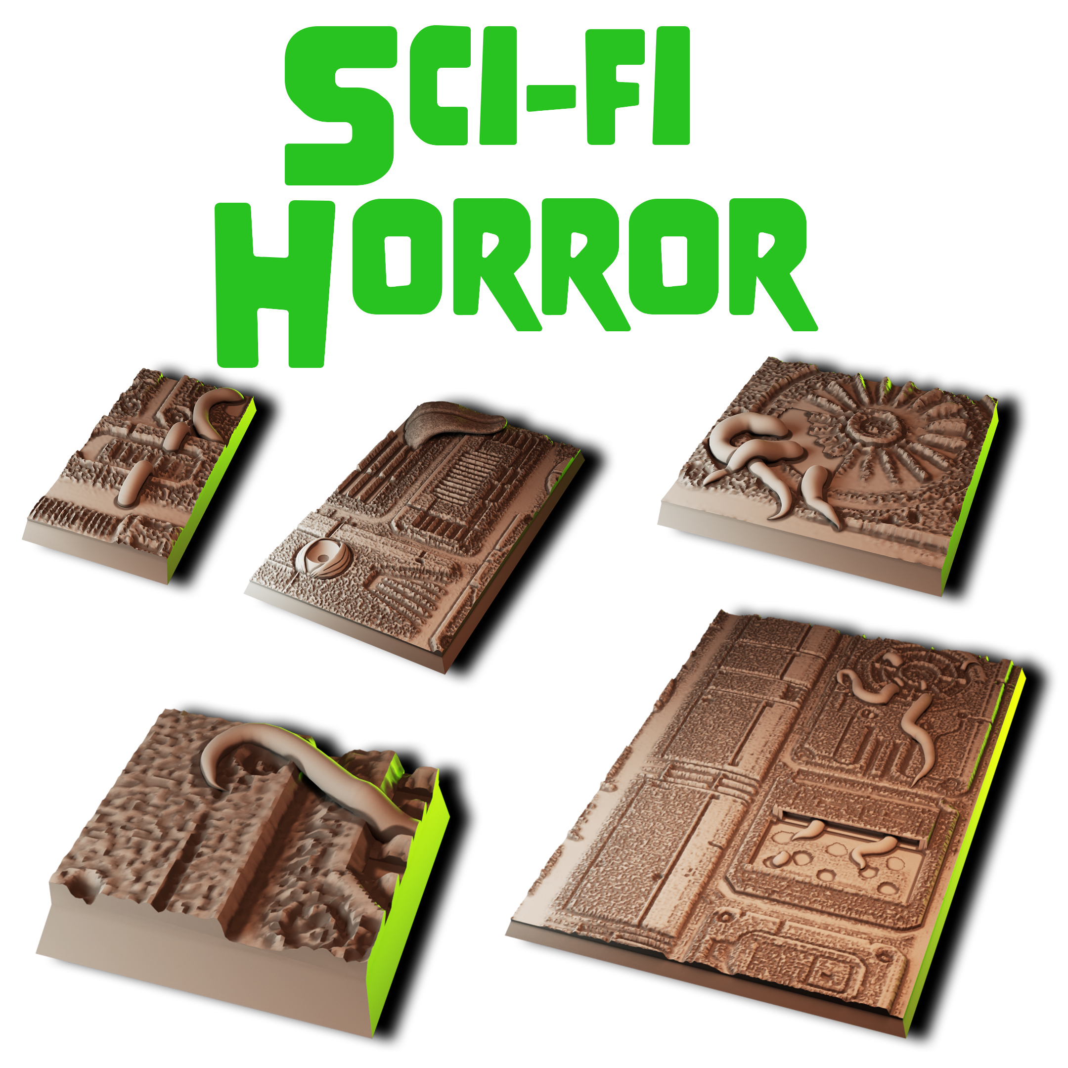 Scif-fi Horror Square Bases