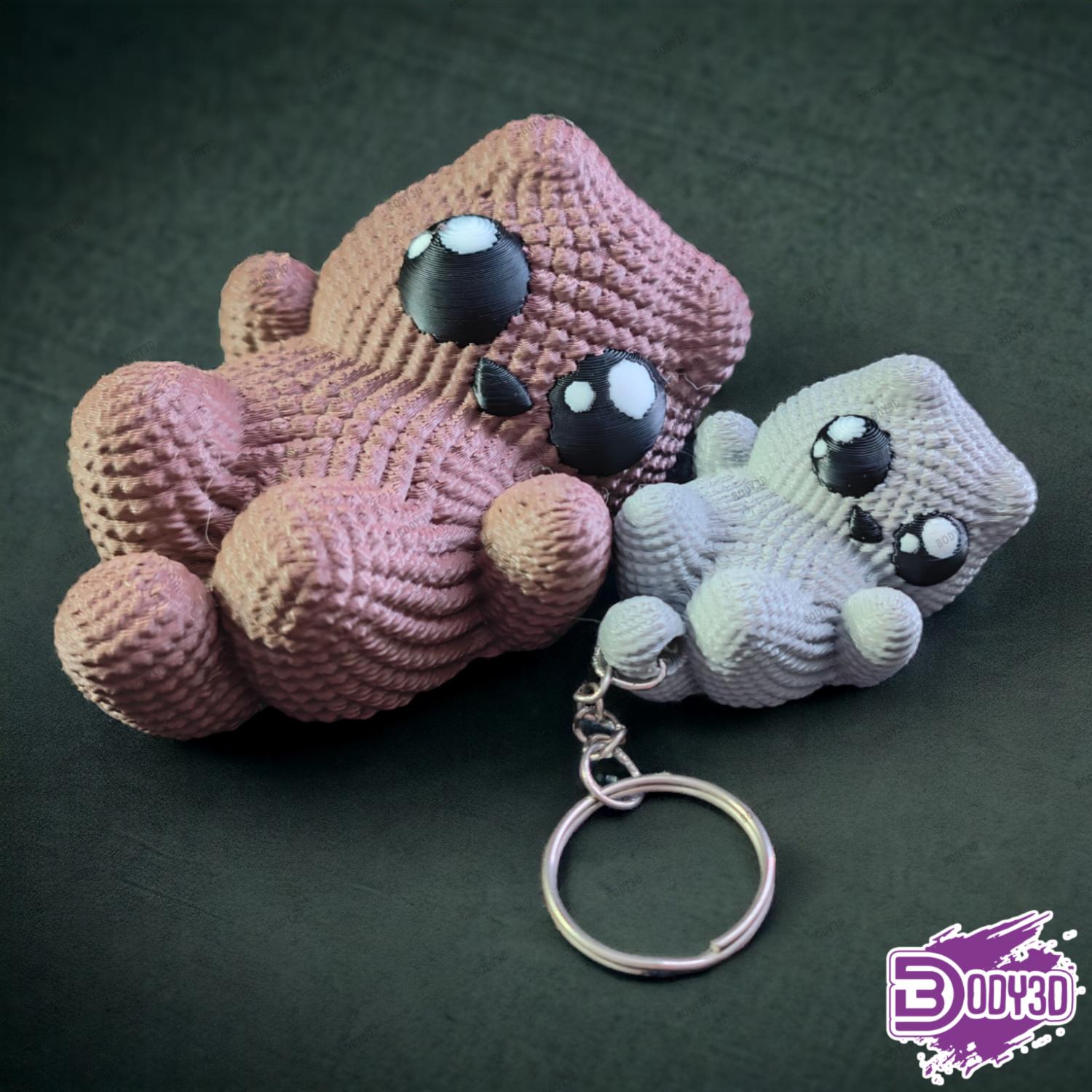 Crocheted Kitty and Keychain