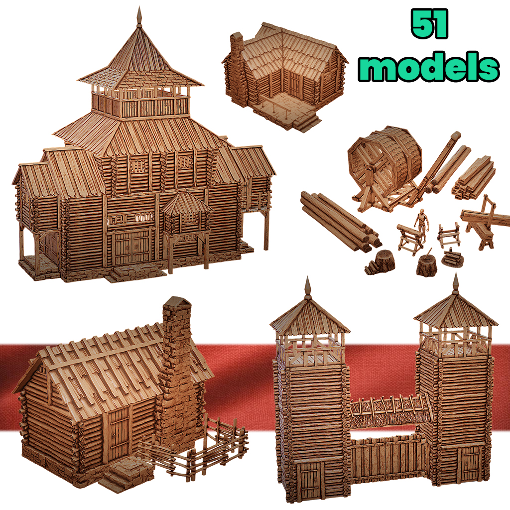Rus Viking Village set #1