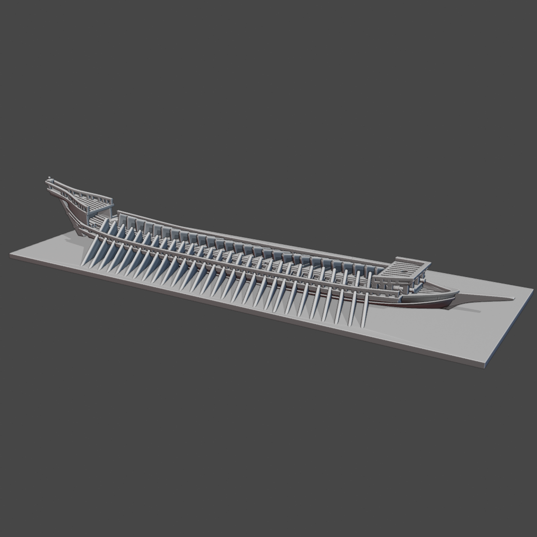 ES Spanish Galley 1785-1805 & Blender Exporter, AOA-ES-11
