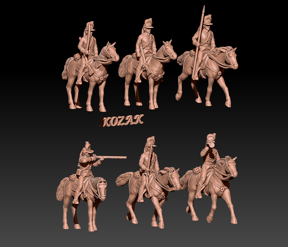 russian dragoons 1786-96 set 1