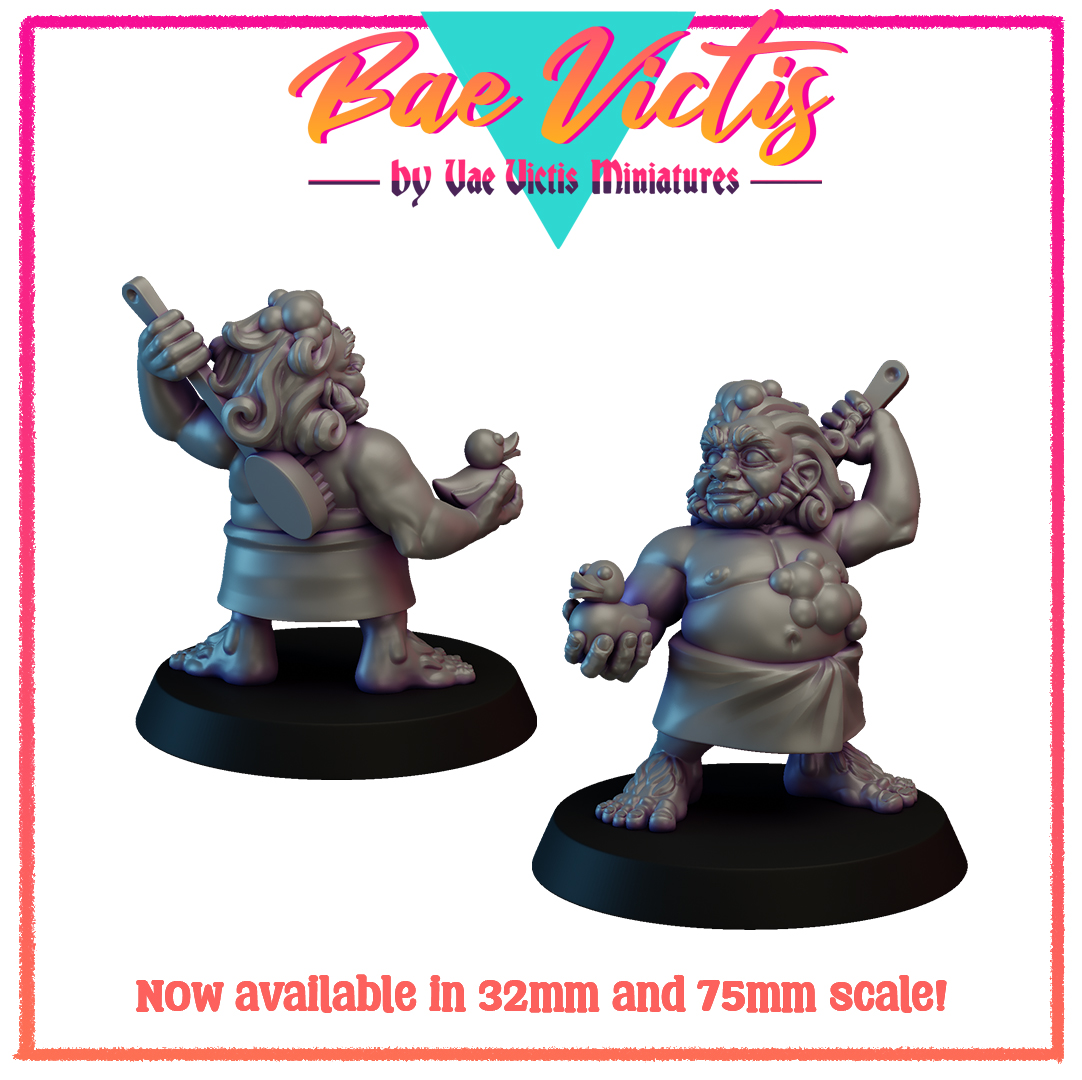 Bae Victis : Bathing Halfling 32MM and 75MM [PRE-SUPPORTED]