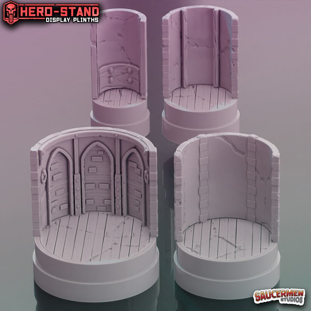 Hero-Stand Display Plinths – Township Cellars (Round)