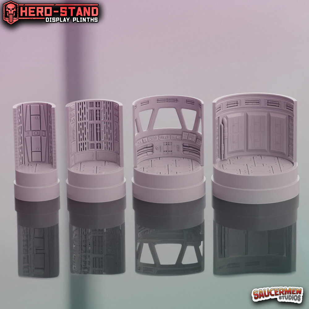 Hero-Stand Display Plinths – Galactic Destroyer (Round)