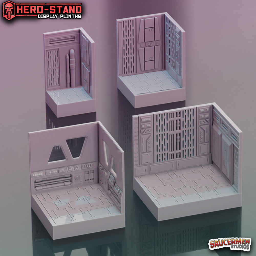 Hero-Stand Display Plinths – Galactic Destroyer (Square)