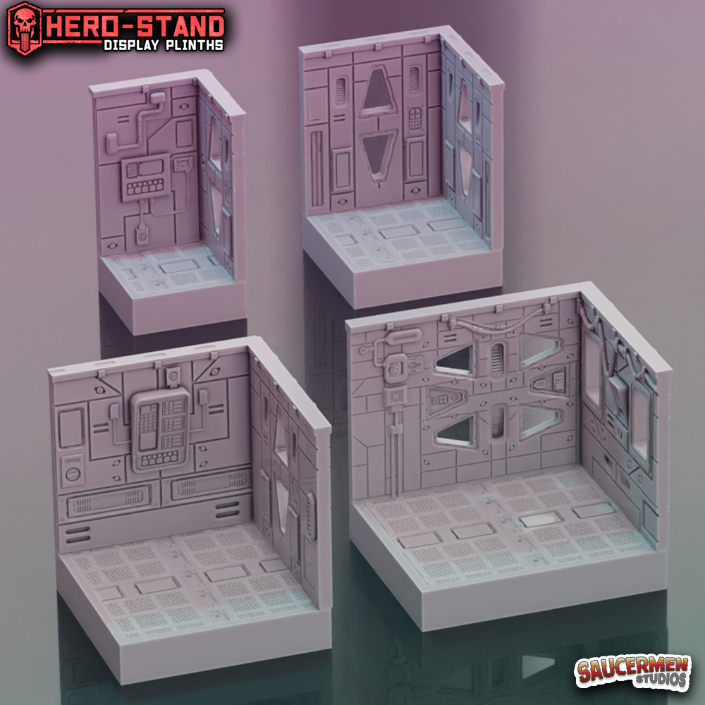 Hero-Stand Display Plinths – Starcruiser (Square)