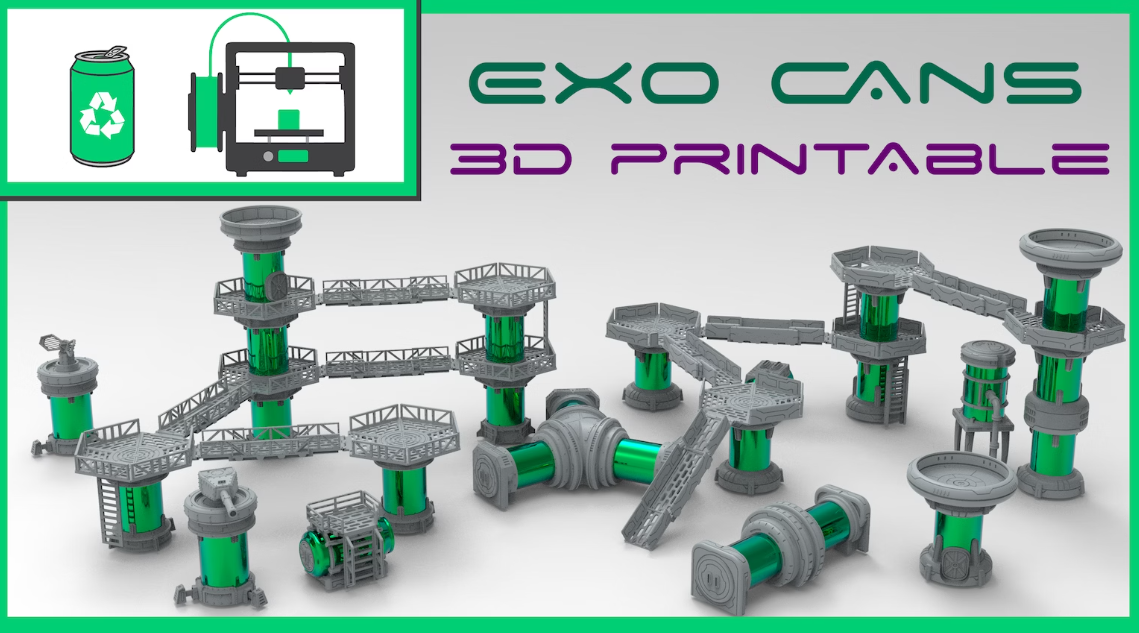EXO CANS: 3d printable terrain