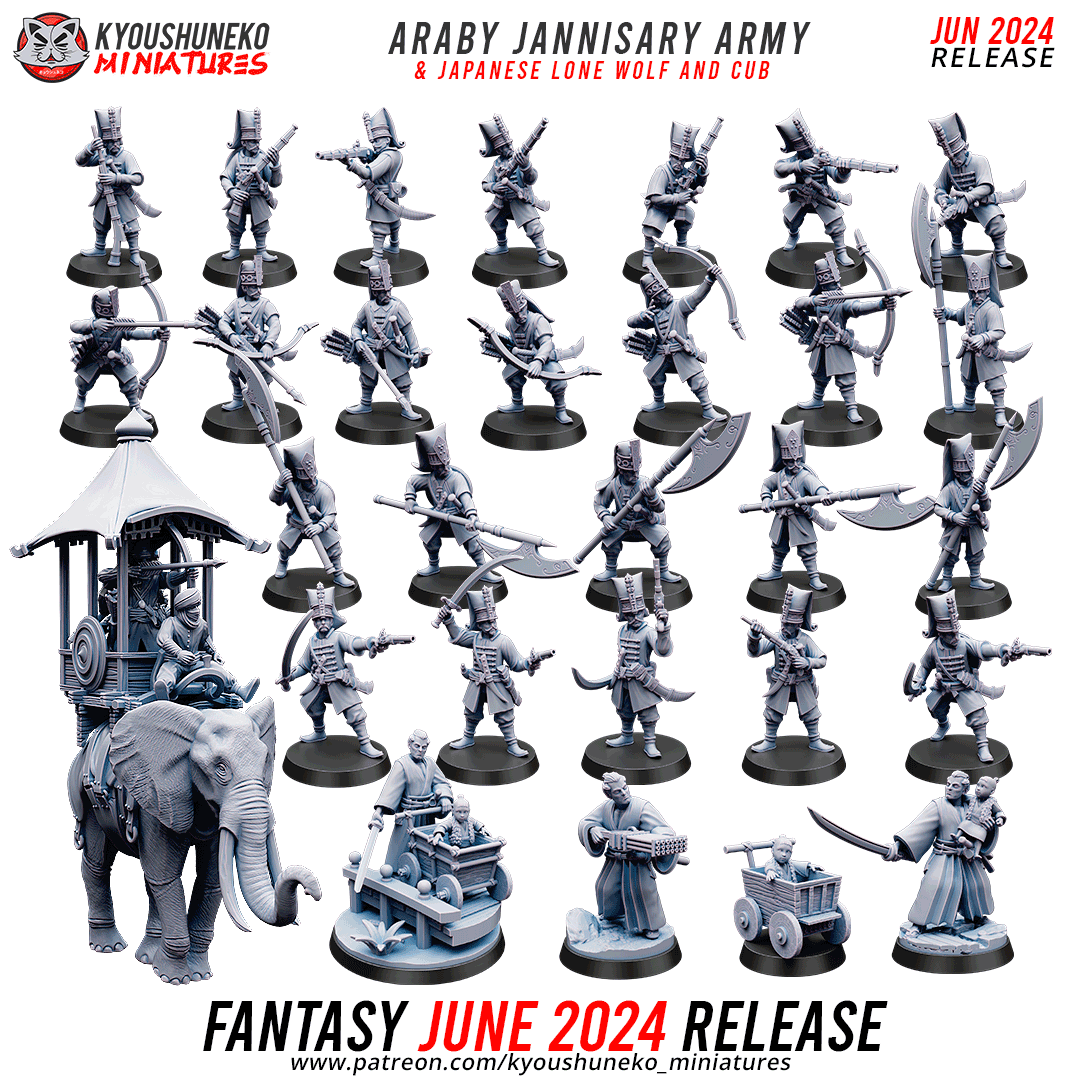 June 2024 Fantasy Release - Araby Jannisary Army
