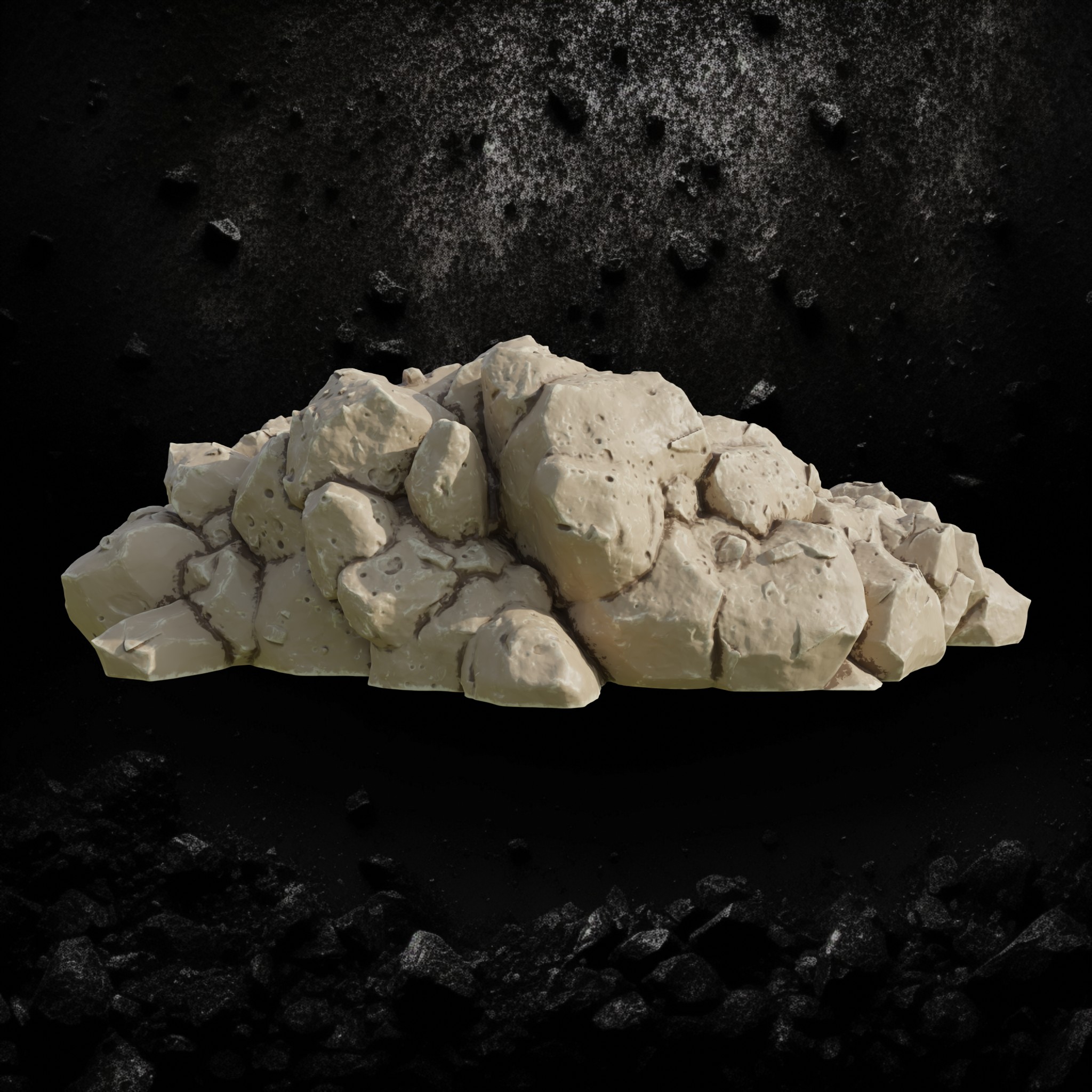 Stones - Scatter Rock Set STL for DnD & Wargaming