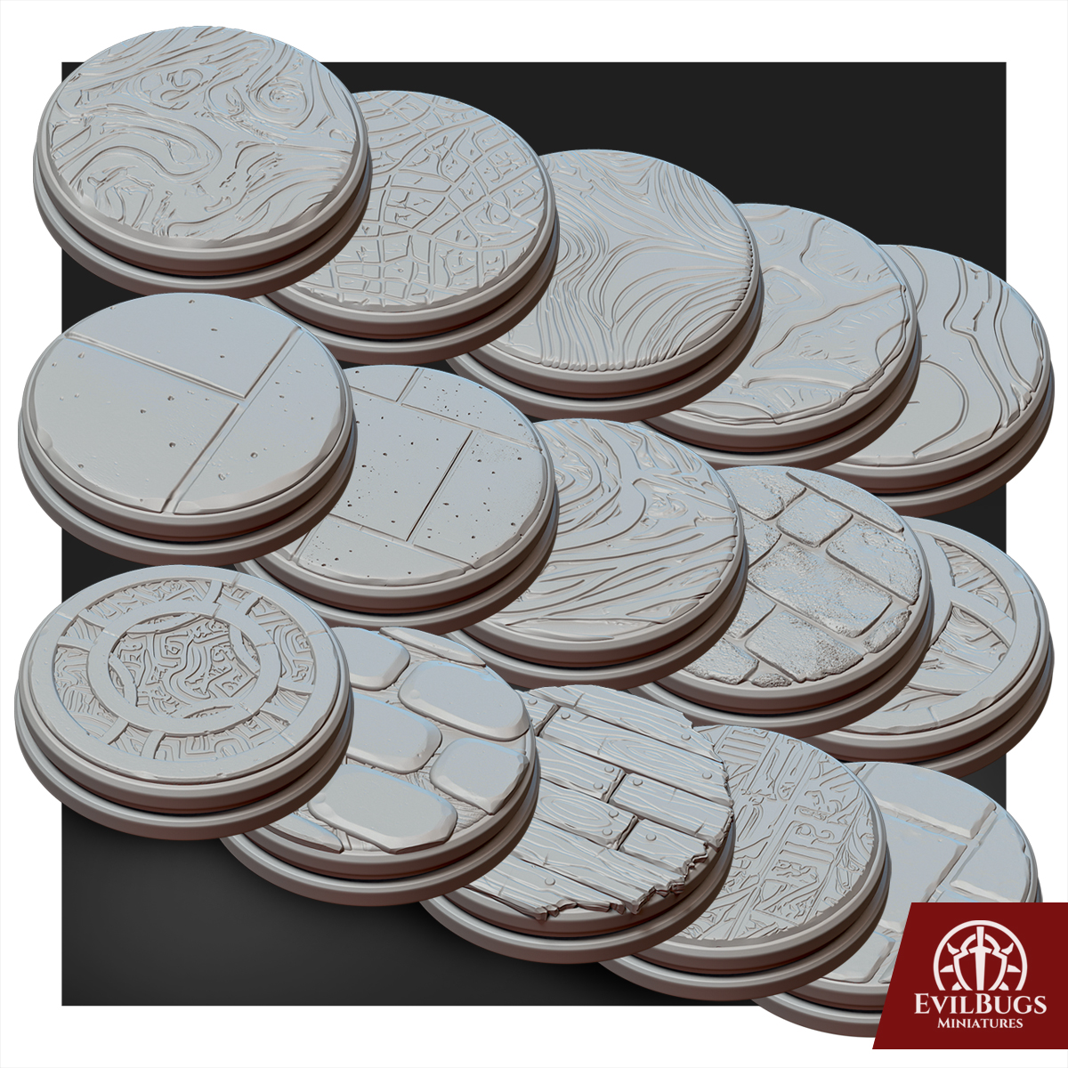 EvilBugs 25mm Bases Pack