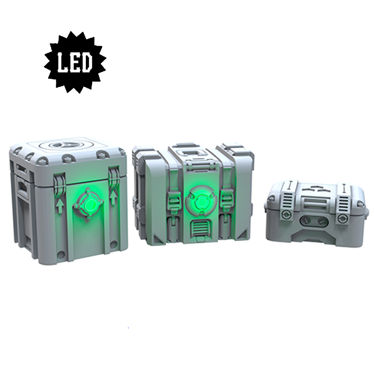 LED Cargo crates (3 variants)