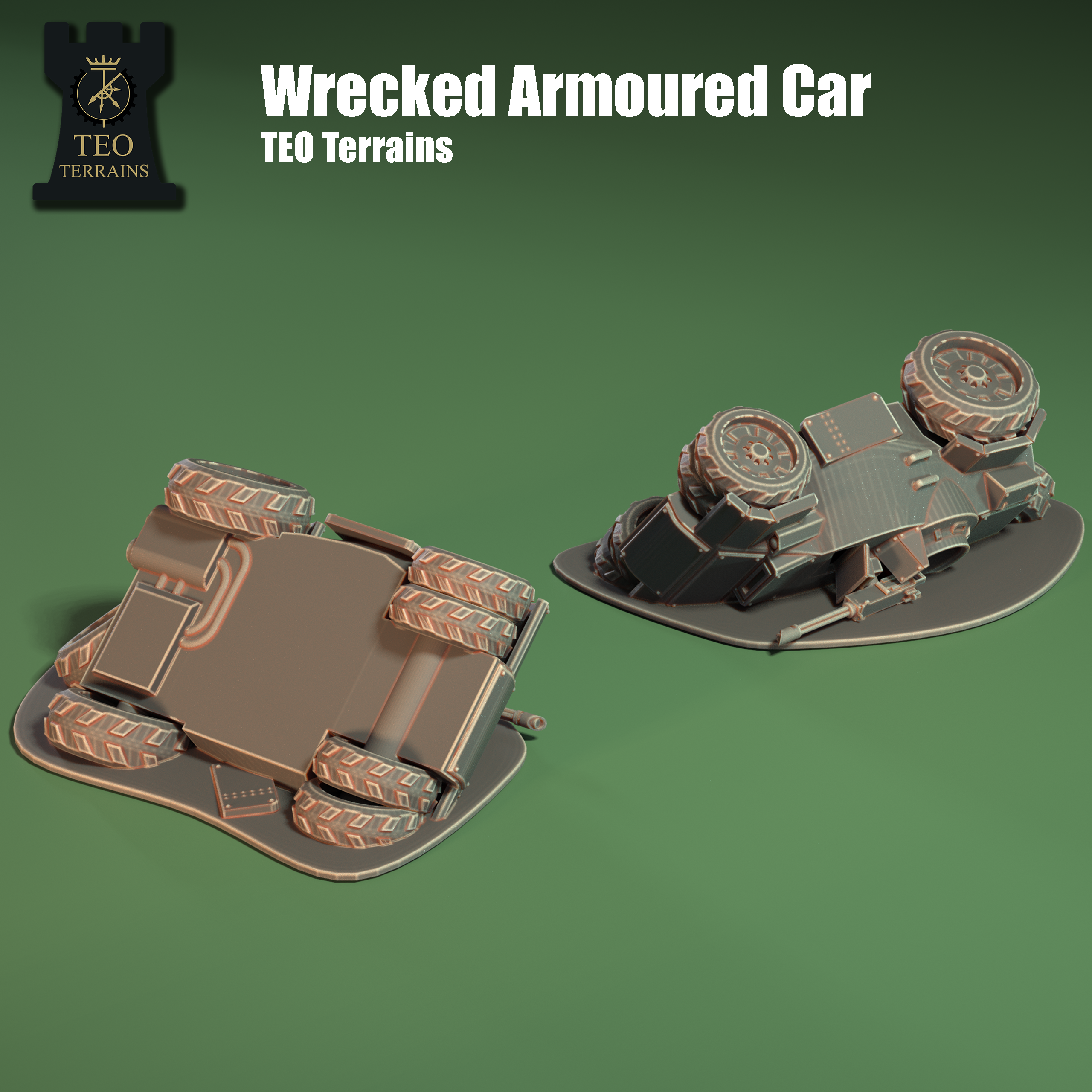 TEO Terrains - Wrecked Armoured Car