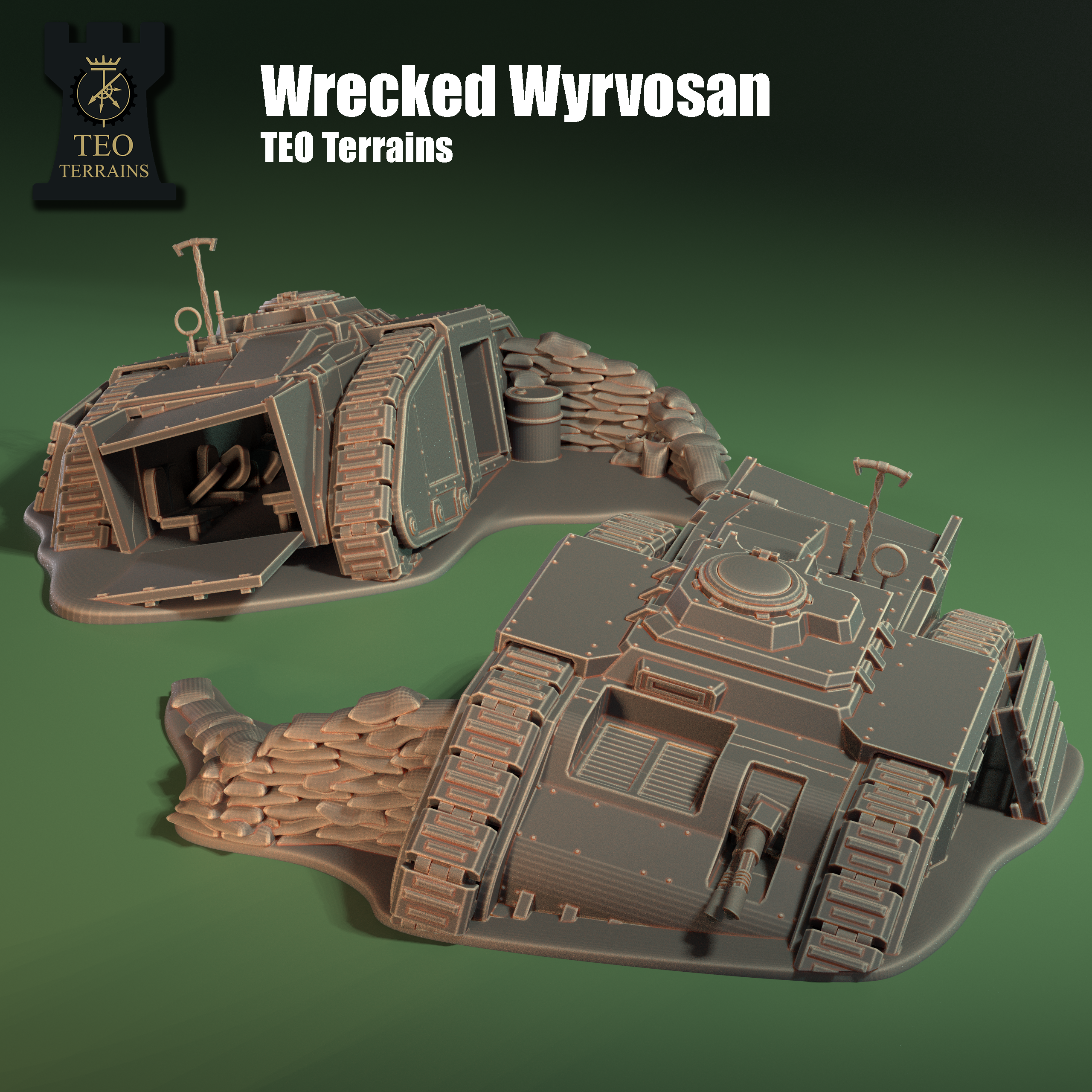 TEO Terrains - Wrecked Wyrvosan APC