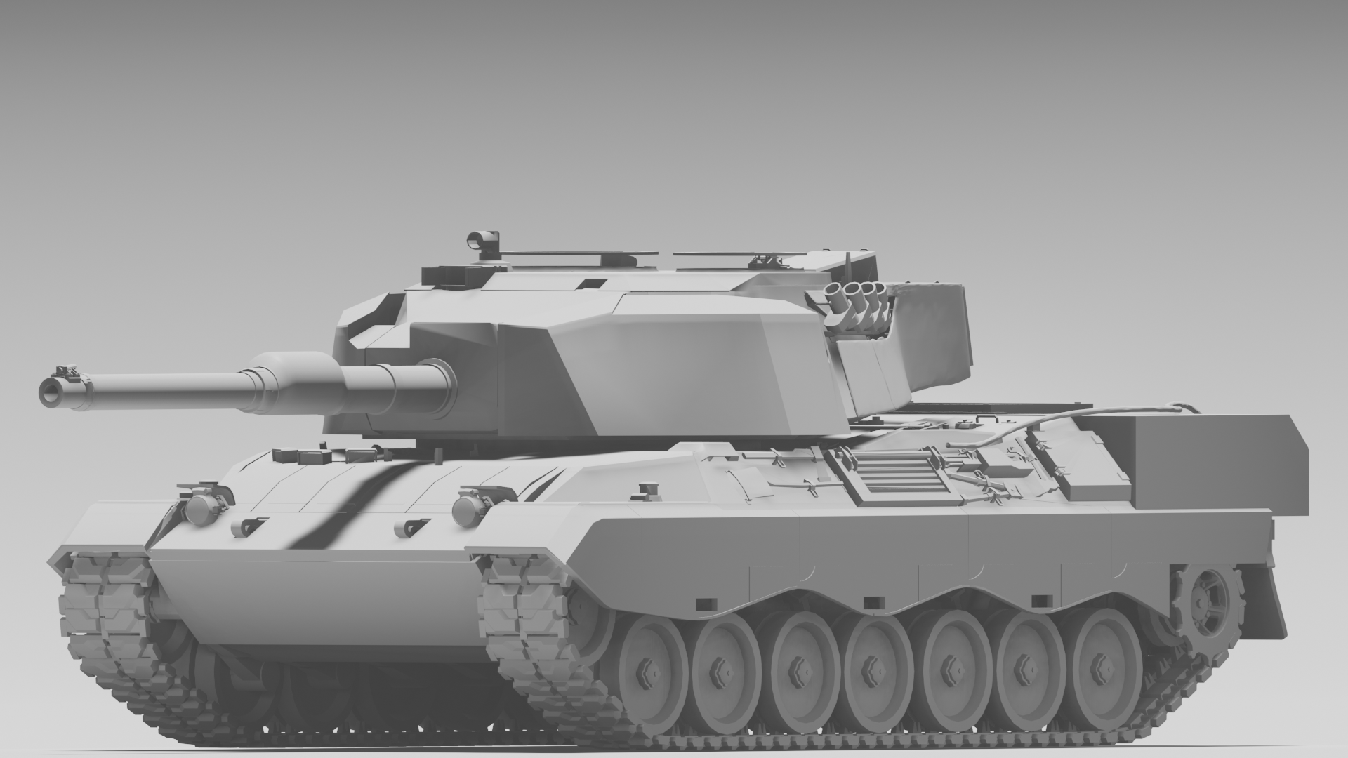 Leopard 1A6 with Extra armo and 120mm gun